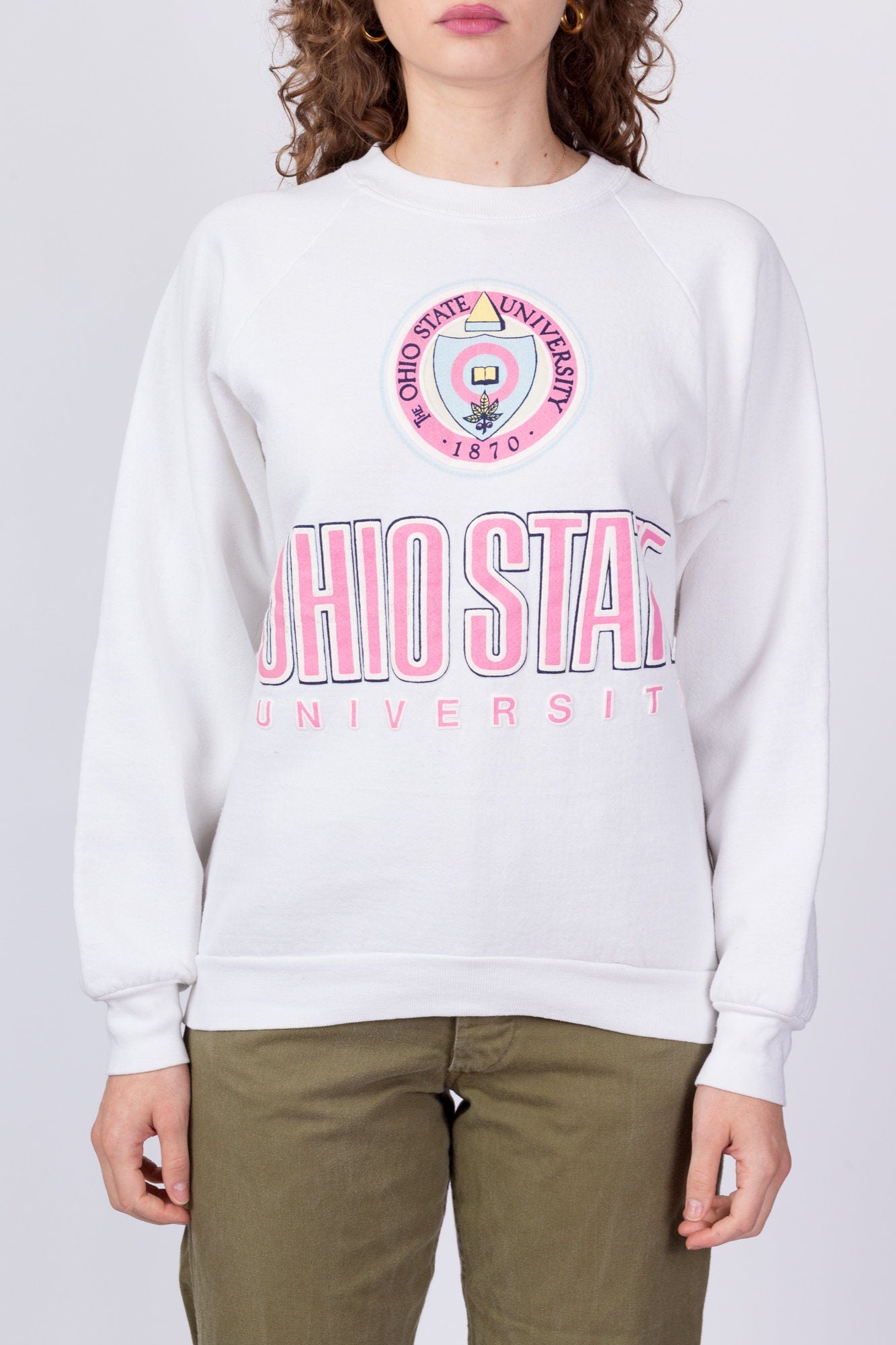 80s Ohio State University Sweatshirt - Large 