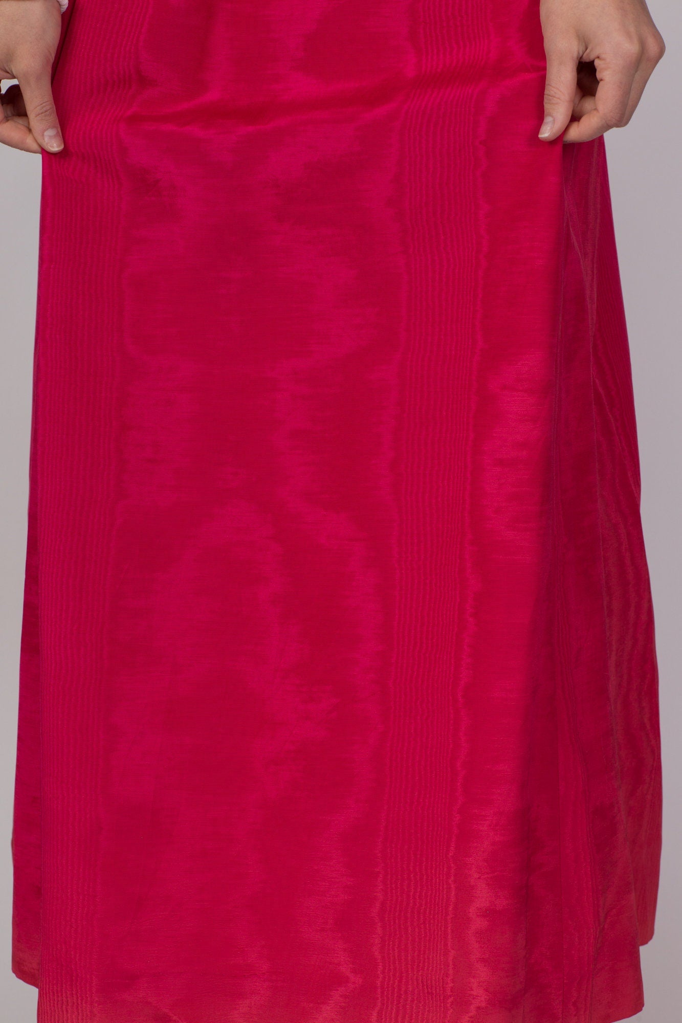 Vintage Marbled Hot Pink Maxi Skirt - Extra Small, 24" 