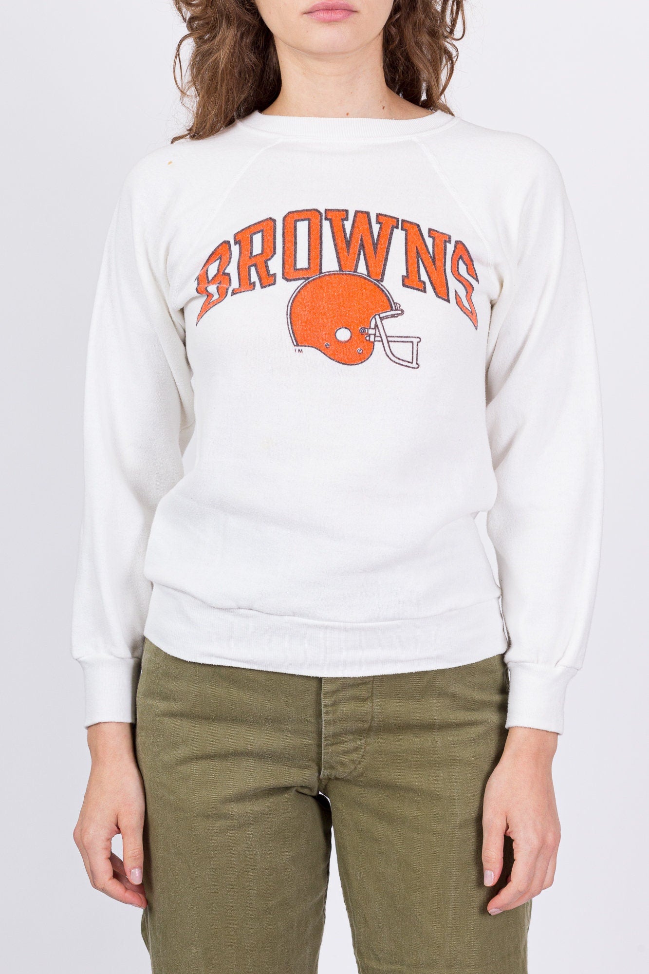 Vintage deals browns sweatshirt