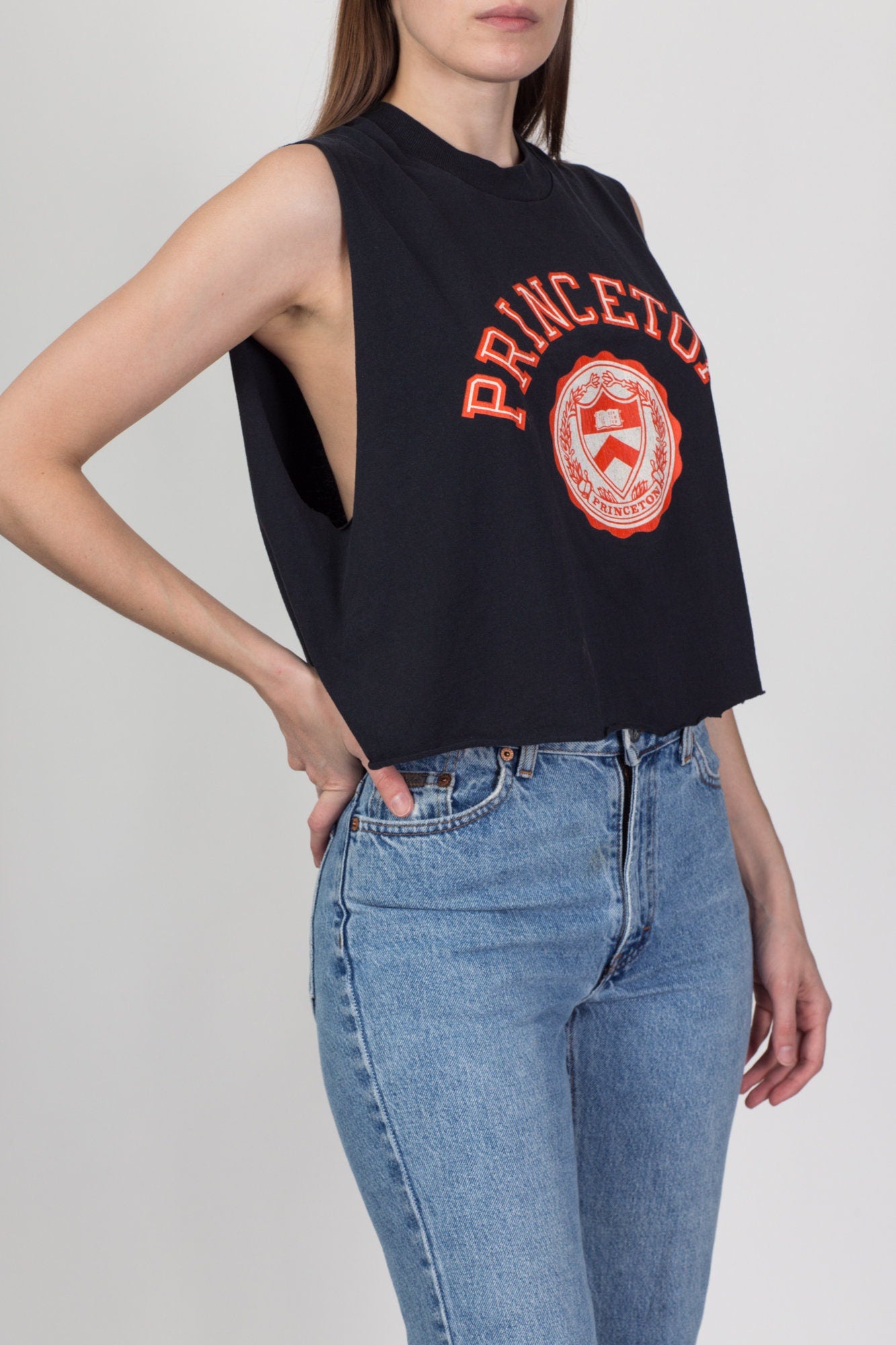Vintage Princeton University Cropped Tank - Extra Large 