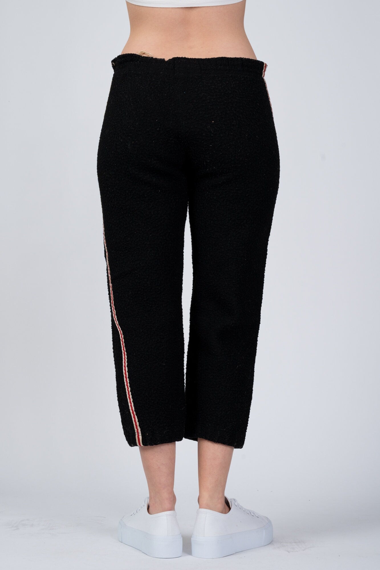 1940s Champion Fleece Distressed Athletic Pants - Men's Medium, Women's Large 