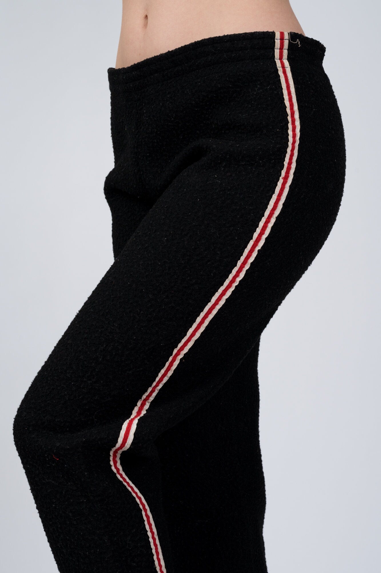 1940s Champion Fleece Distressed Athletic Pants - Men's Medium, Women's Large 