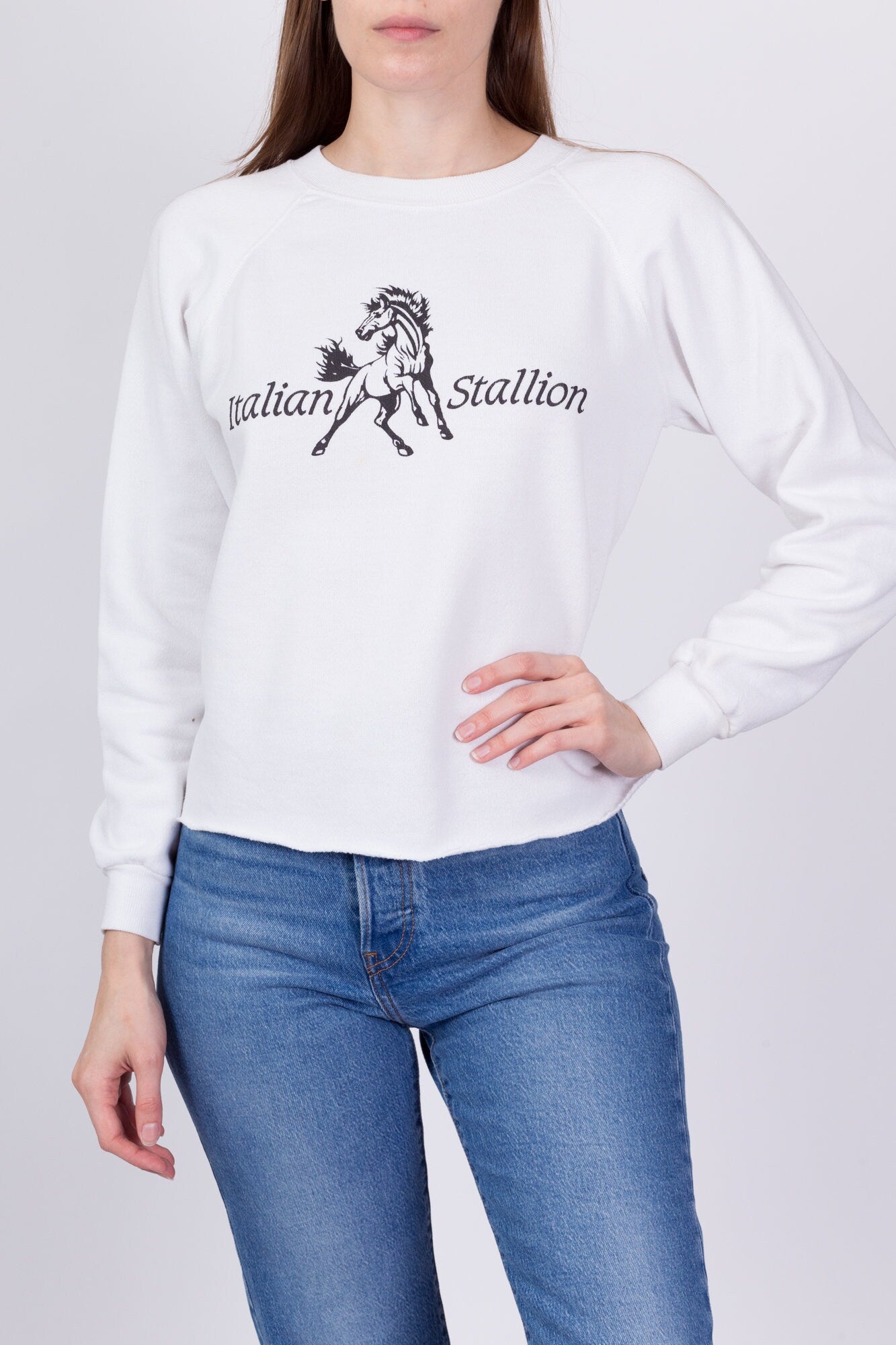 90s Italian Stallion Sweatshirt - Small to Medium 