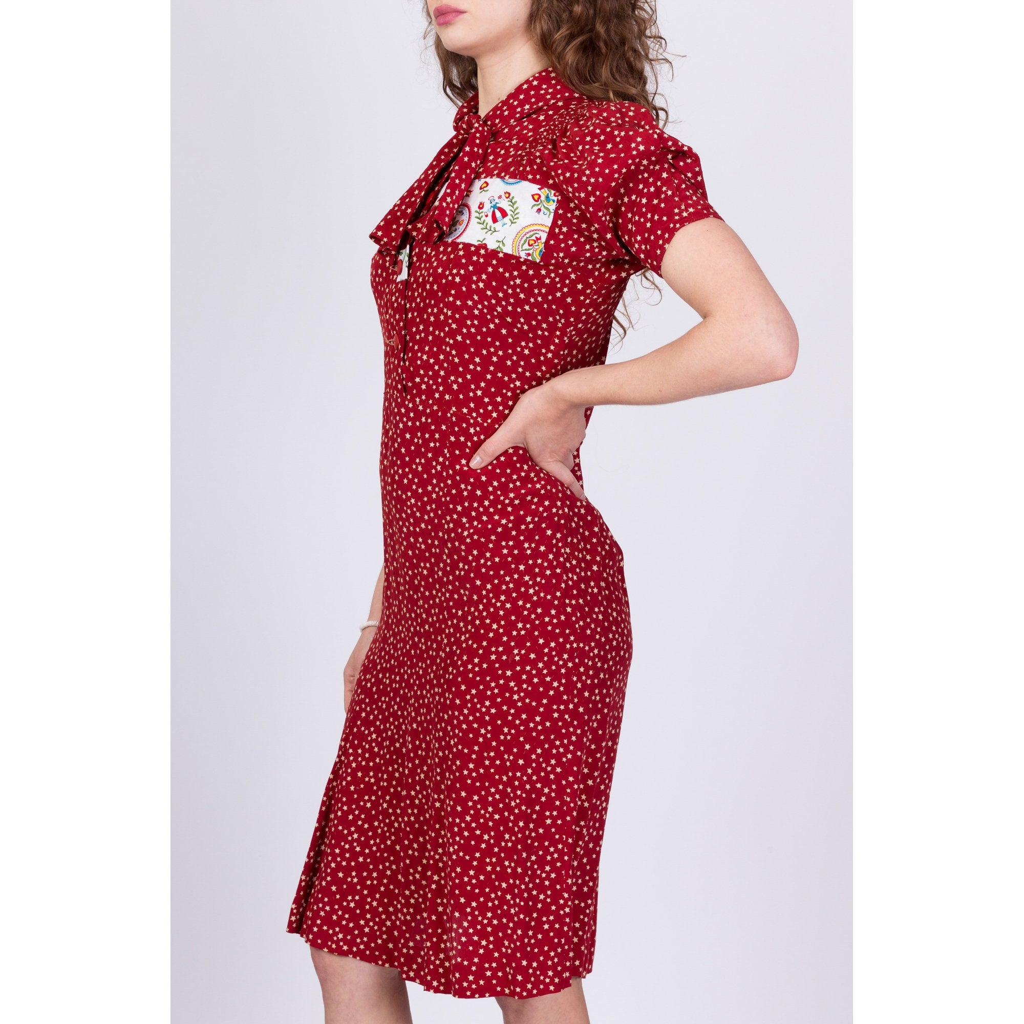 1940's day dress top
