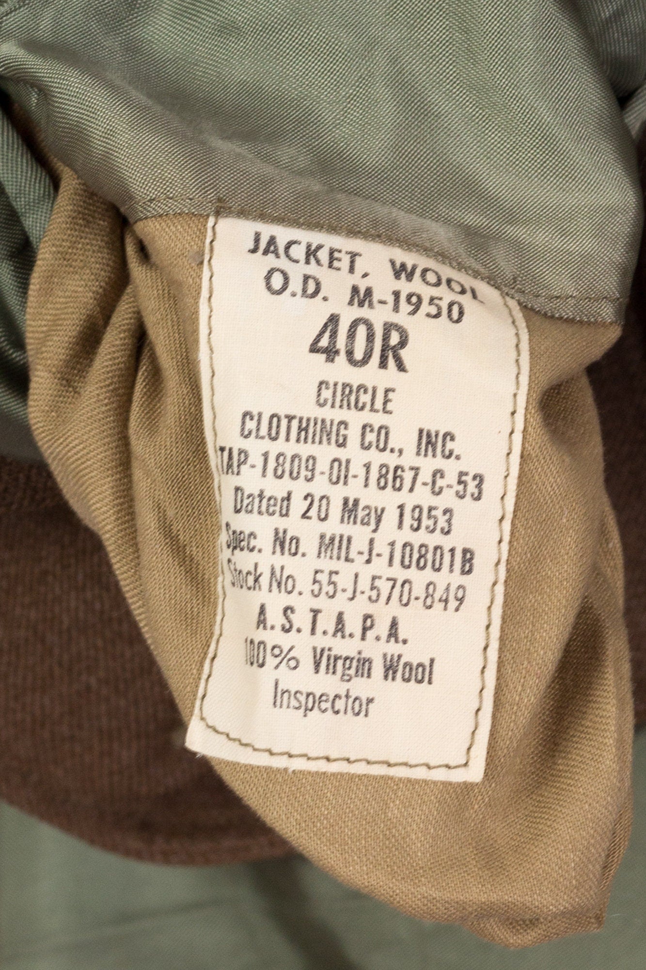 Vintage Korean War Era Cropped Ike Army Jacket - 40R 