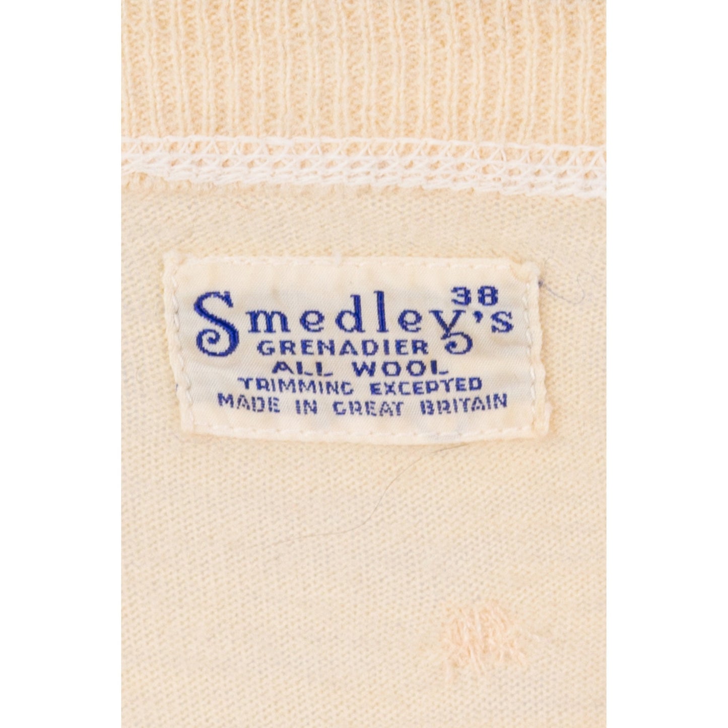 1950s Cream Wool Knit Top - Medium to Large 