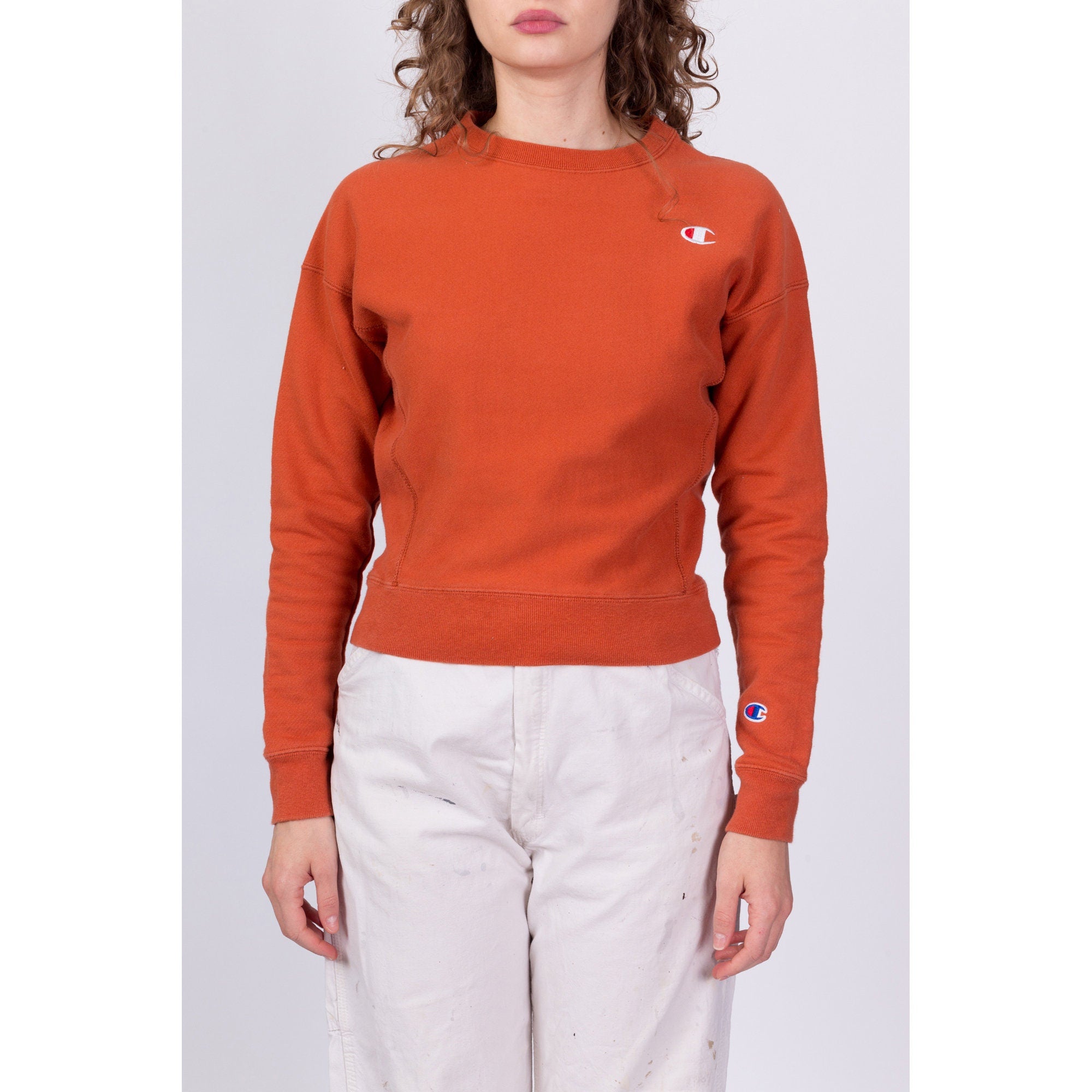 Champion reverse weave mock neck crop outlet