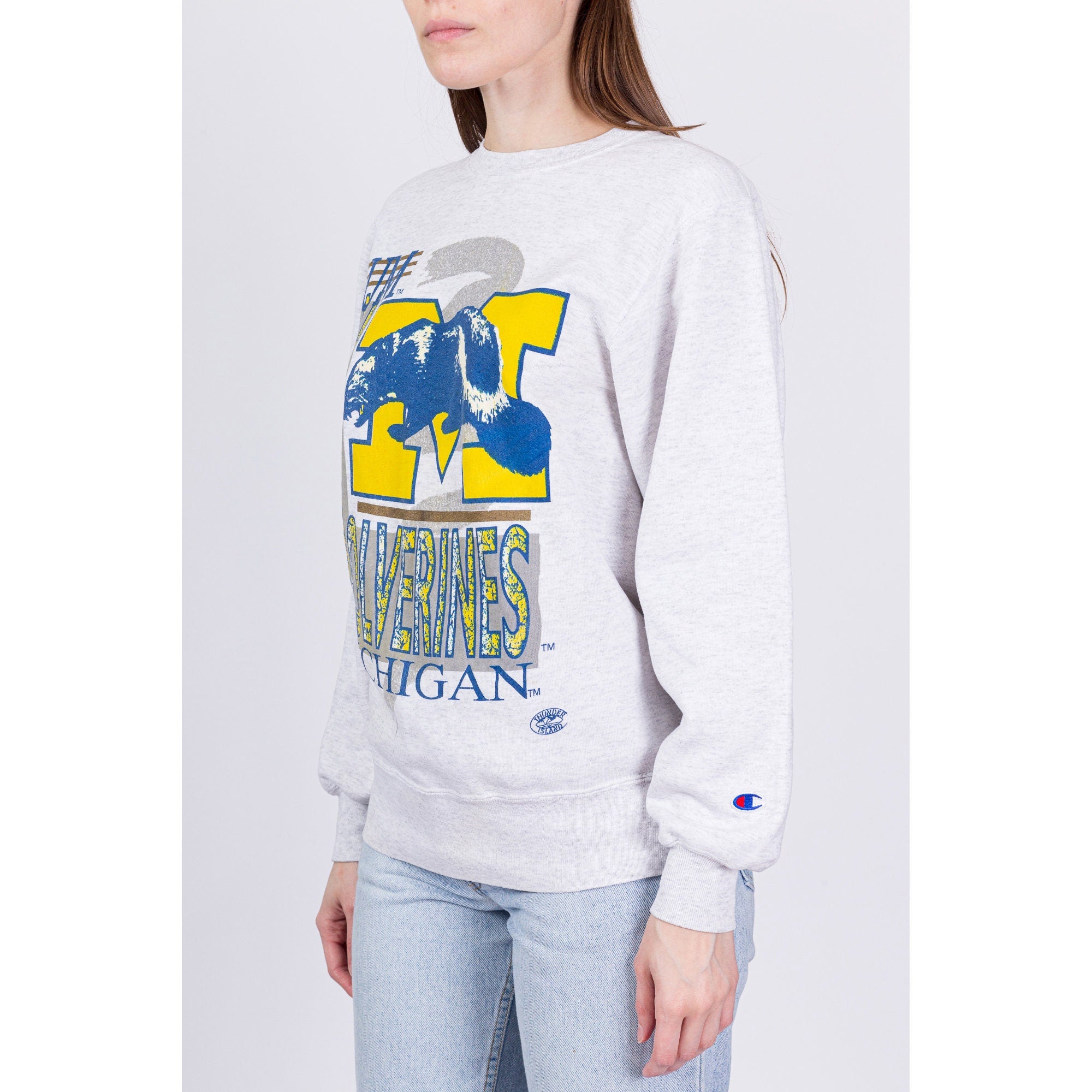 90s University of Michigan Wolverines Champion Sweatshirt - Unisex