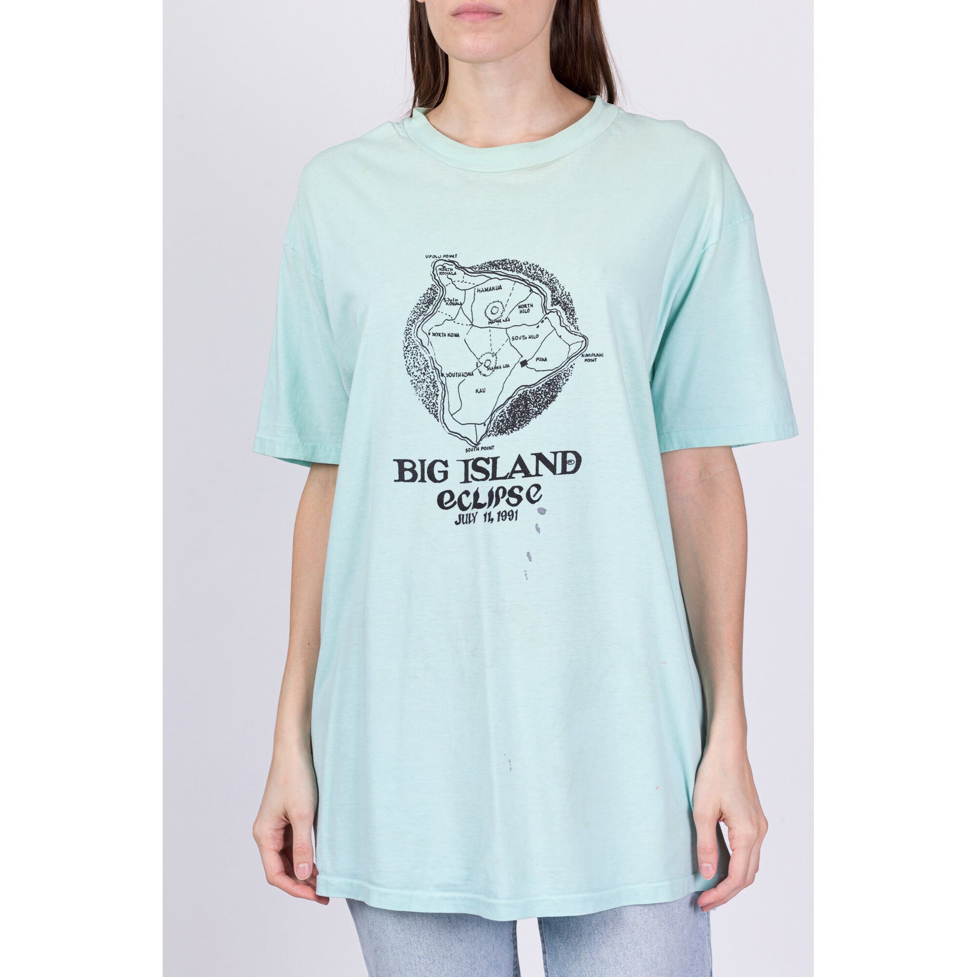 1991 Hawaii Big Island Solar Eclipse T Shirt - Men's Large, Women's XL 