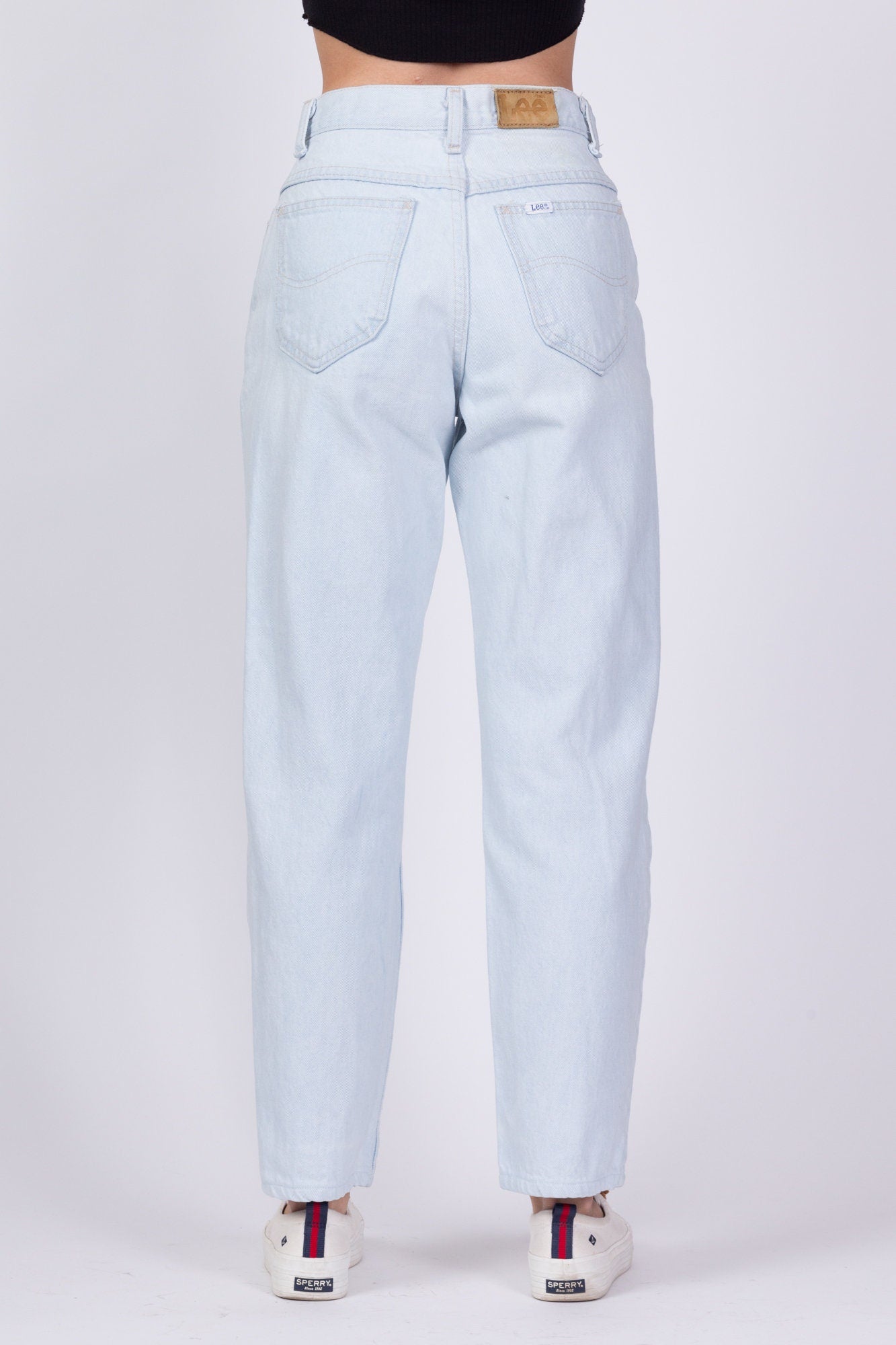 90s Lee Light Wash High Waist Mom Jeans - Extra Small, 24" 