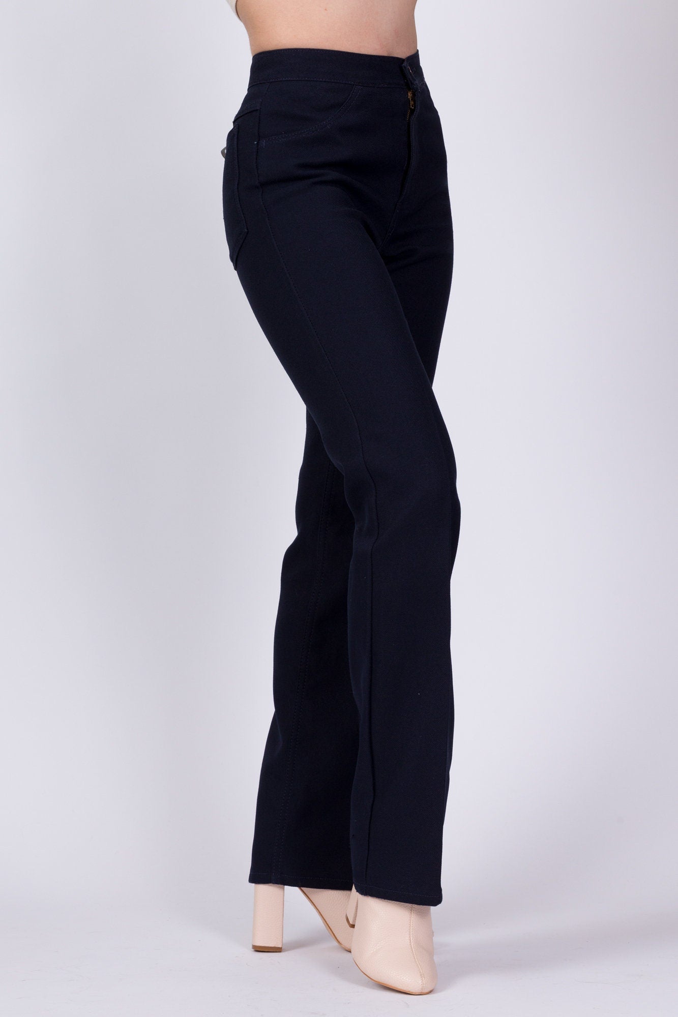 70s Wrangler Midnight Blue Trousers - Men's XS, Women's Small 