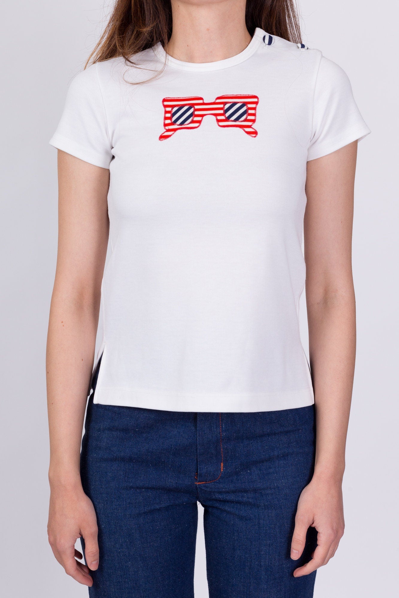 70s Ceil Ainsworth Sunglasses Top - Girl's 8 