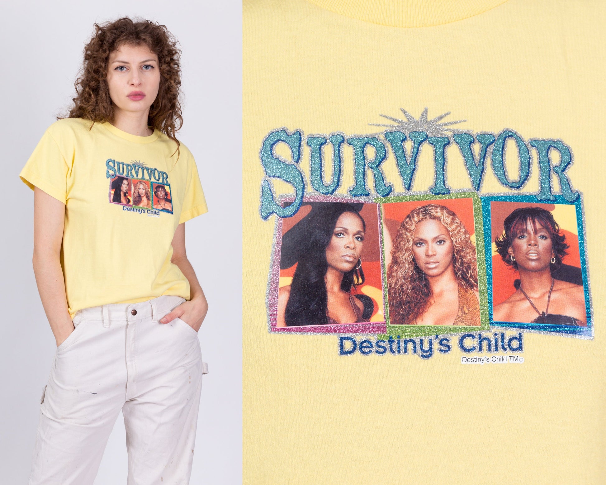 Vintage 2001 Destiny's Child Survivor T Shirt - Large 