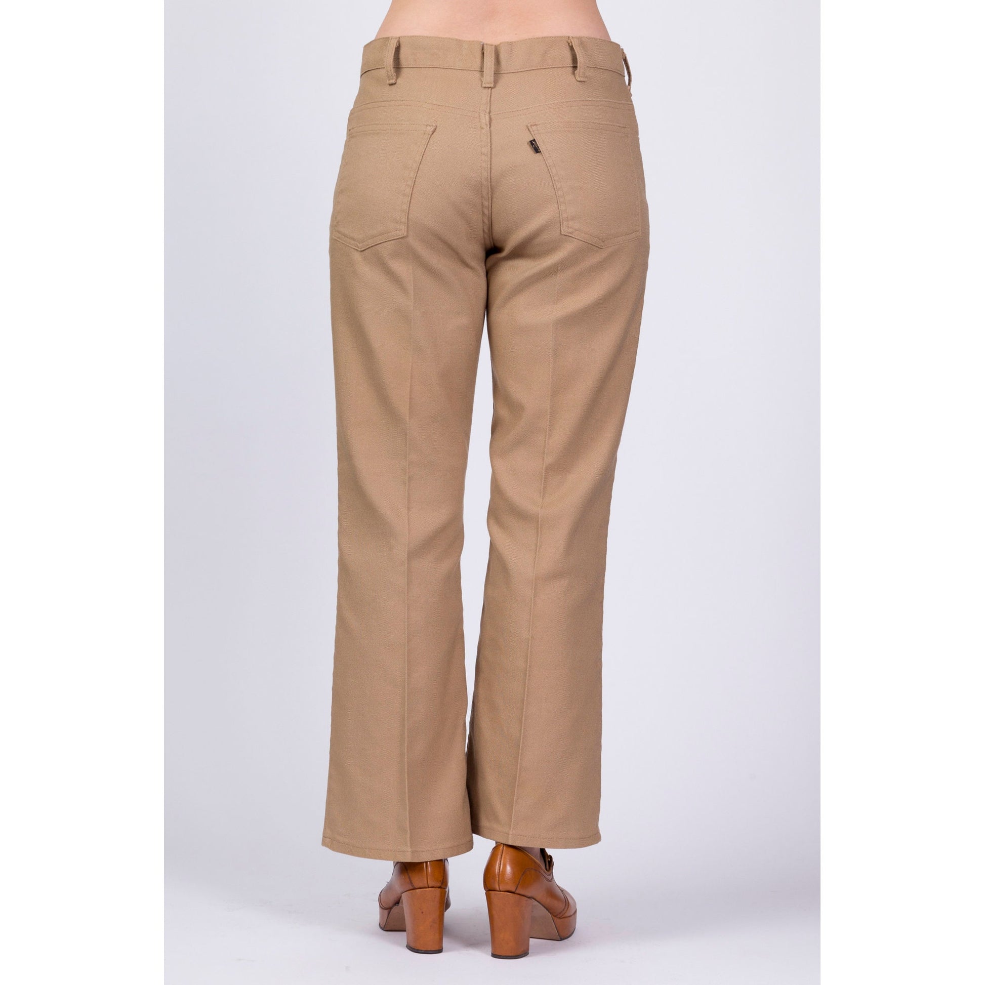 70s Levi's Sta-Prest Tan Trousers - Men's Medium, 33" 