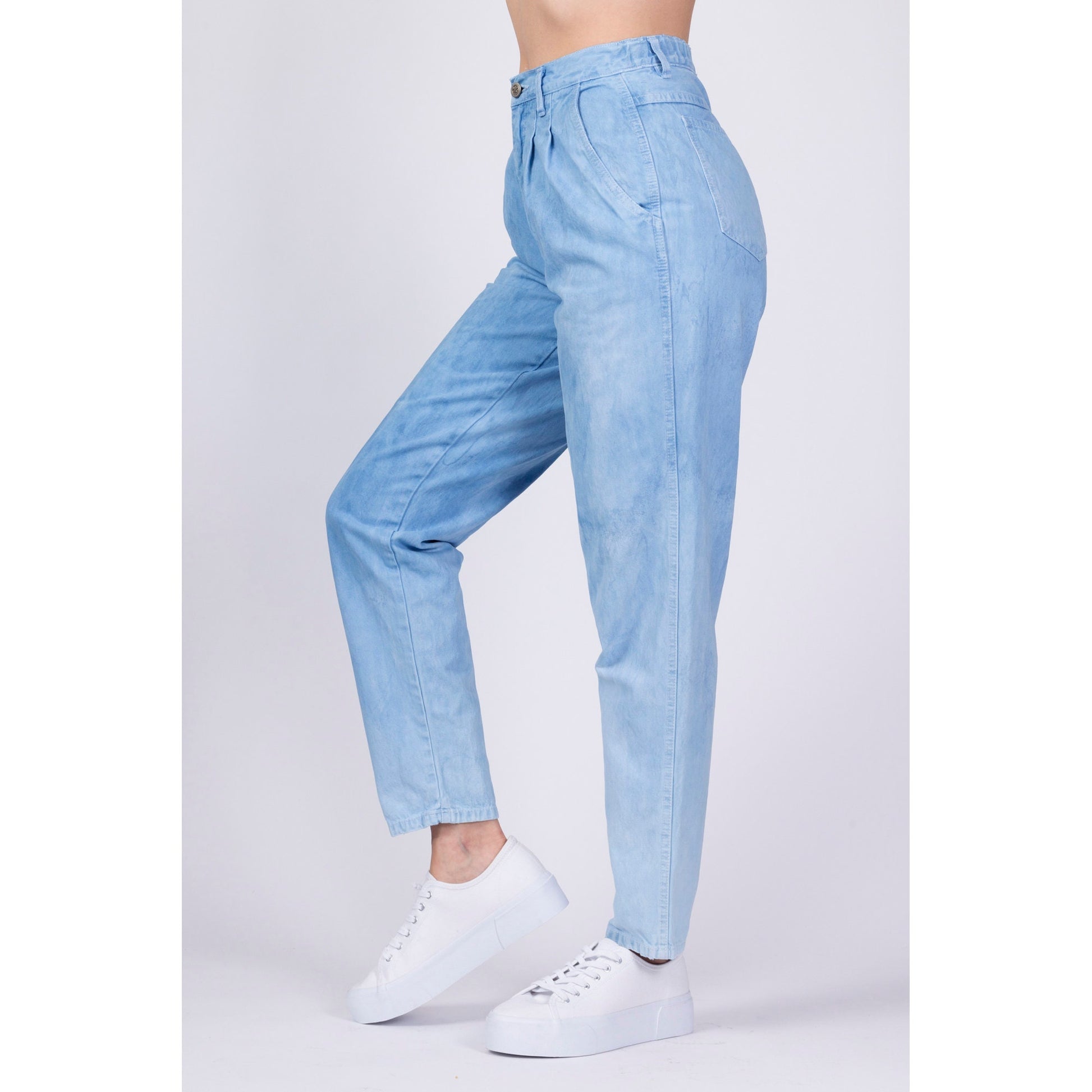 90s Bill Blass Indigo Dyed Denim Jeans - Small, 26"-27" 
