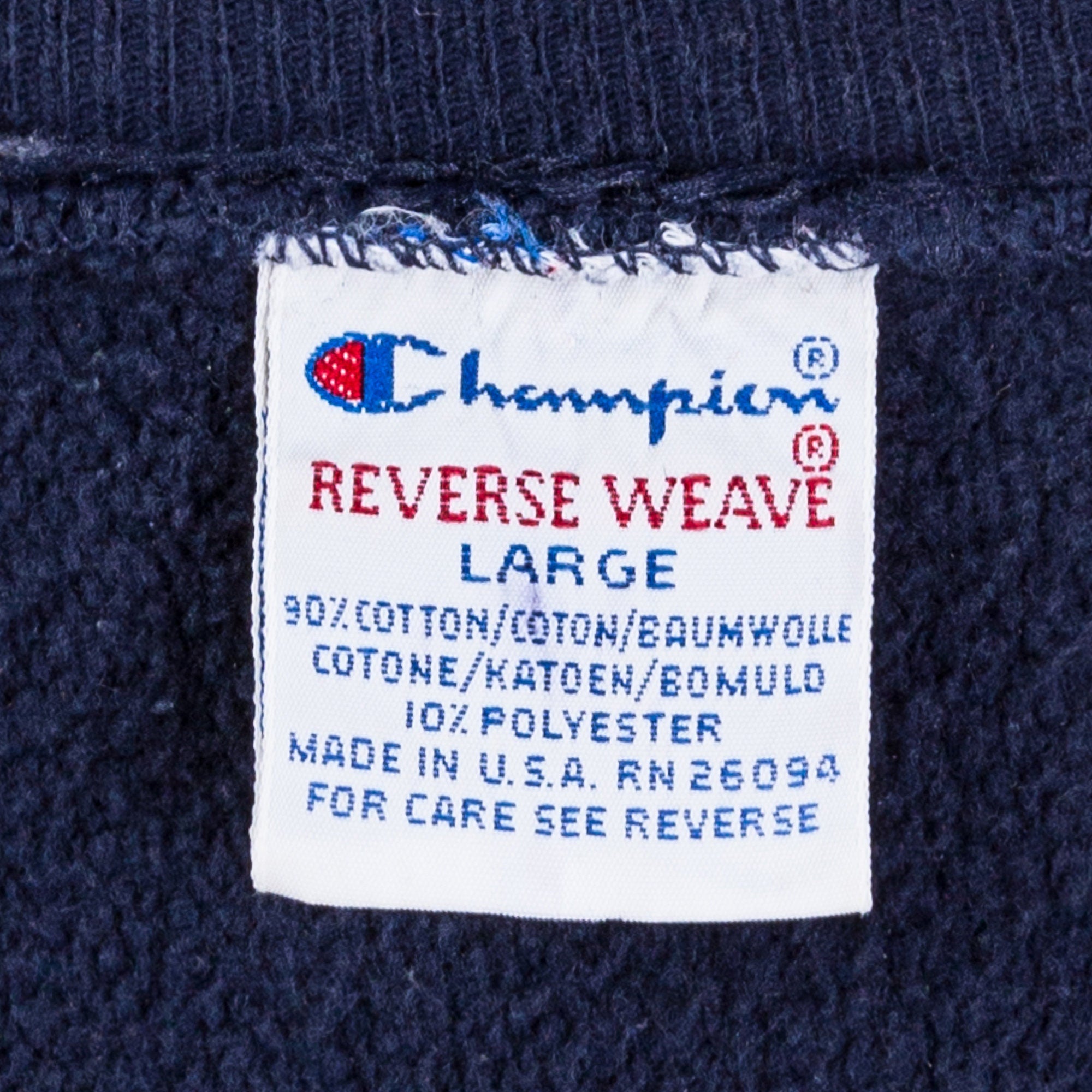 90s Champion Reverse Weave Navy Blue Sweatshirt - Men's Medium, Women's  Large