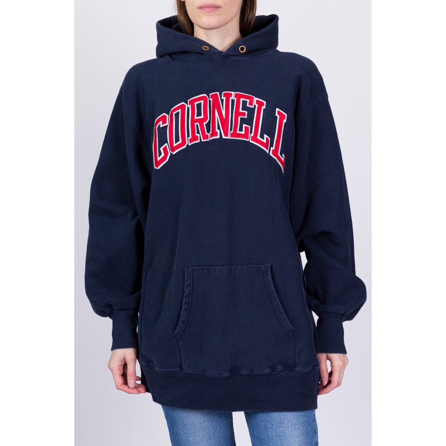 90s Cornell University Champion Reverse Weave Hoodie - Men's XL, Women's XXL 