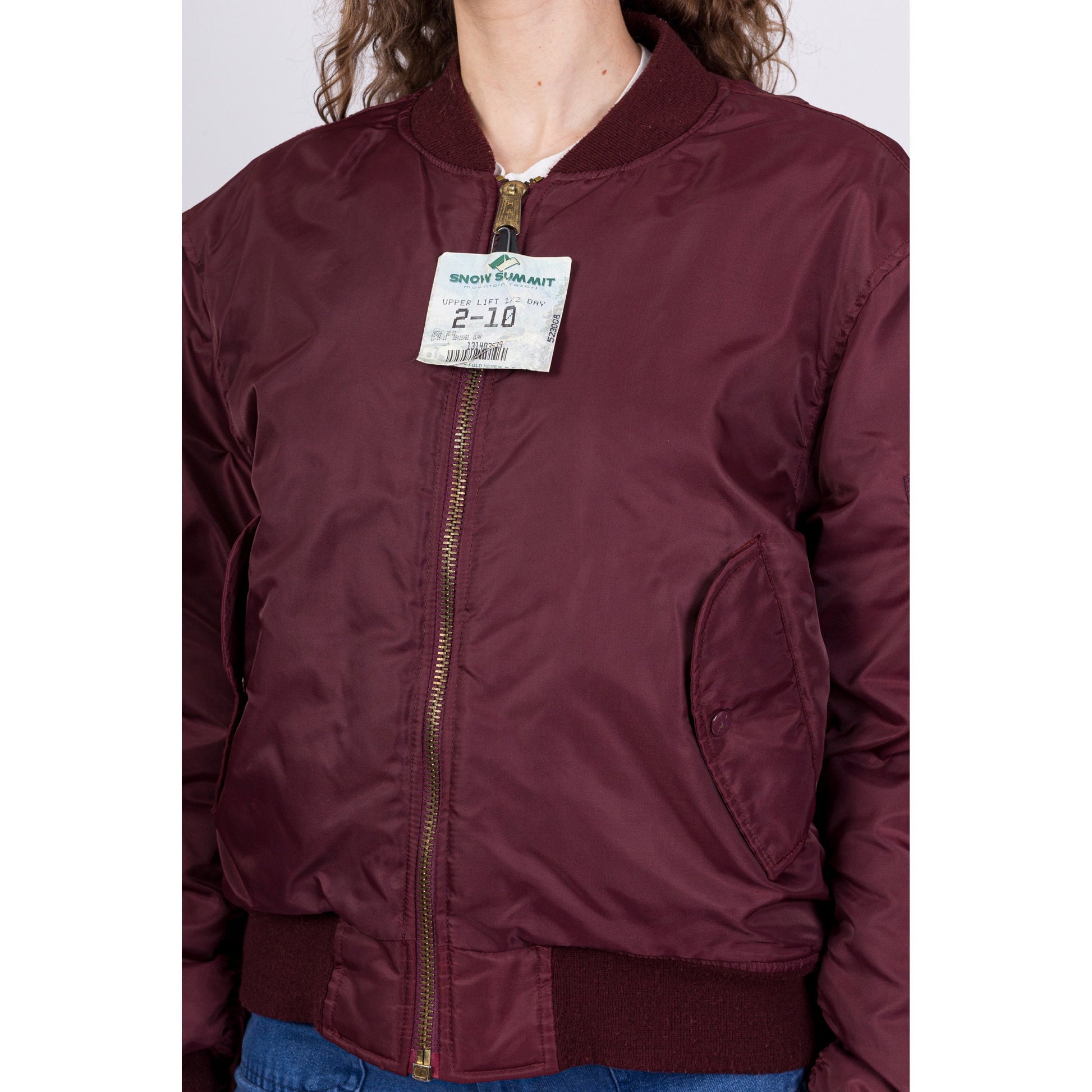 90s MA-1 Reversible Bomber Flight Jacket - Men's Large, Women's XL 