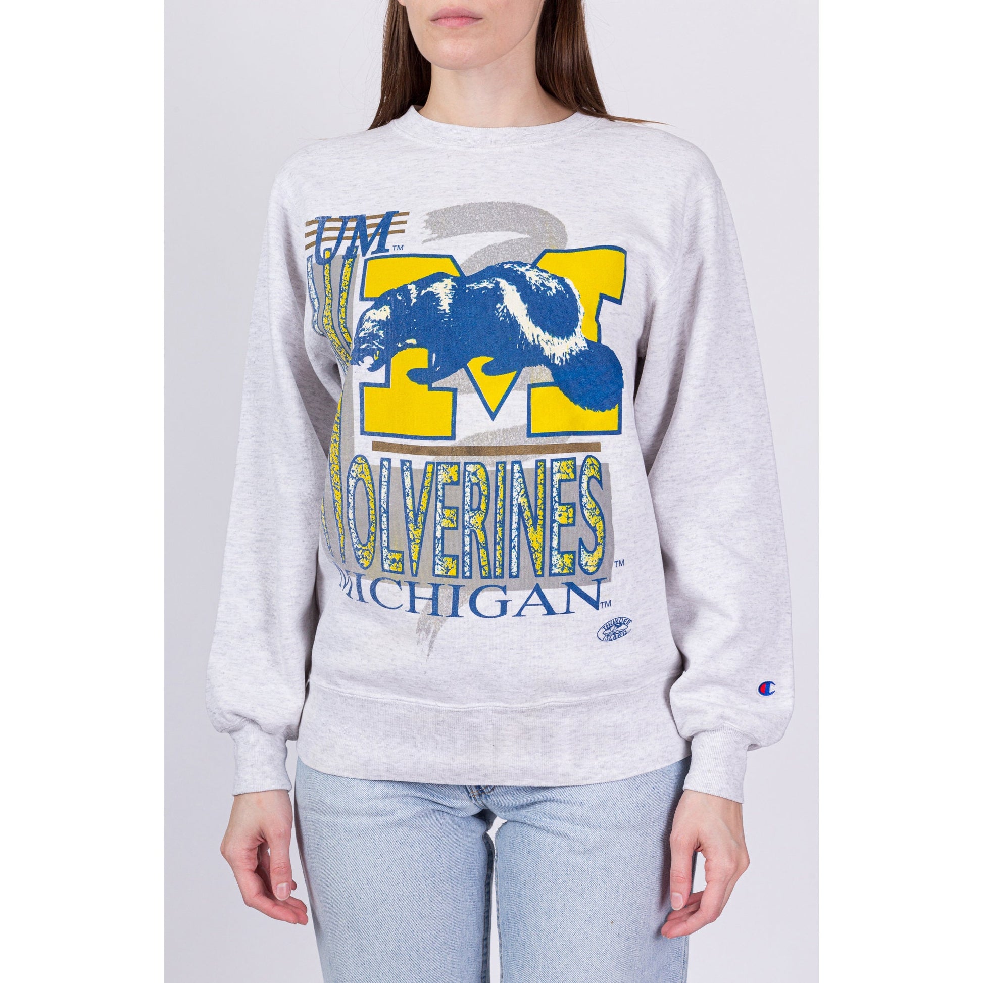 90s University of Michigan Wolverines Champion Sweatshirt - Unisex Small 