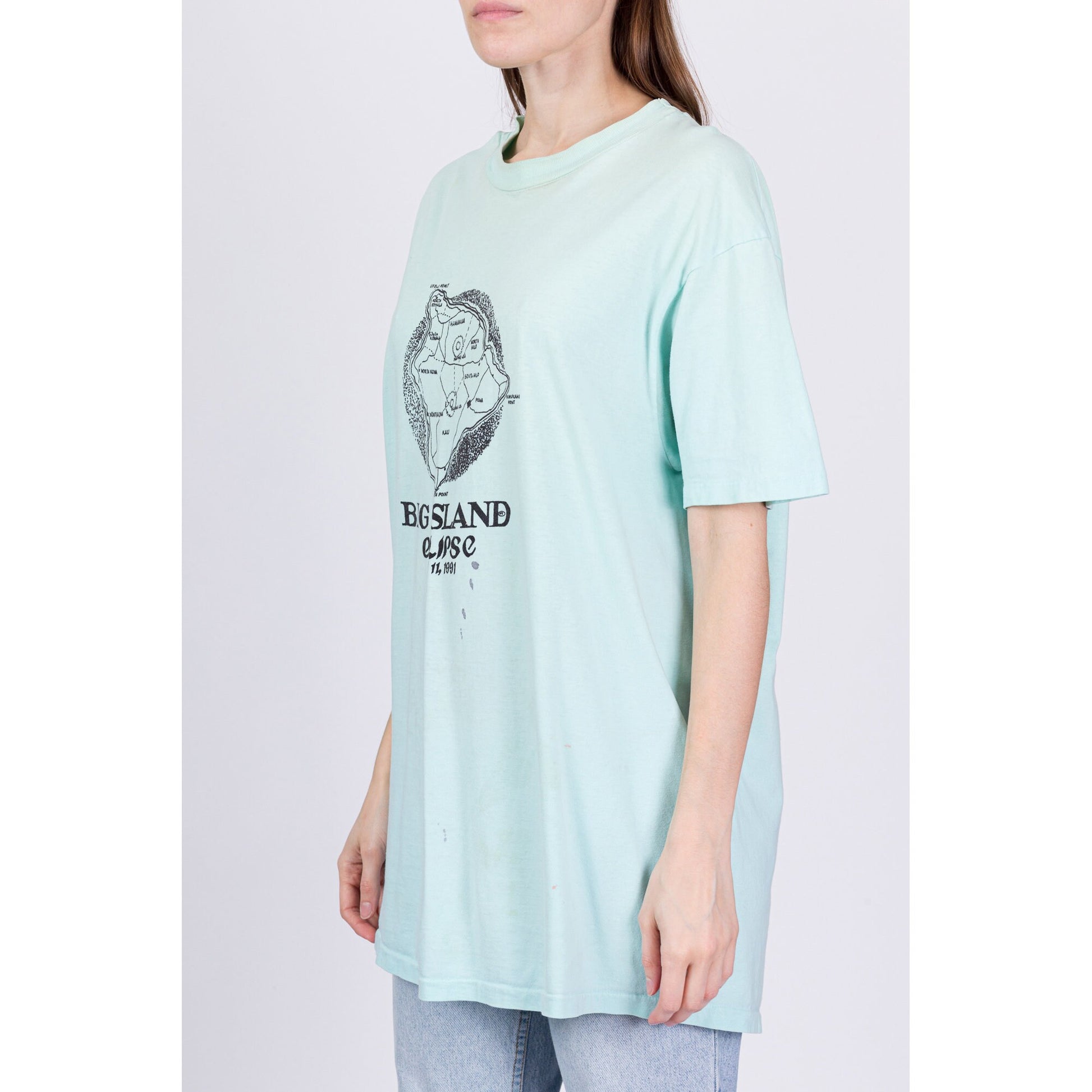 1991 Hawaii Big Island Solar Eclipse T Shirt - Men's Large, Women's XL 