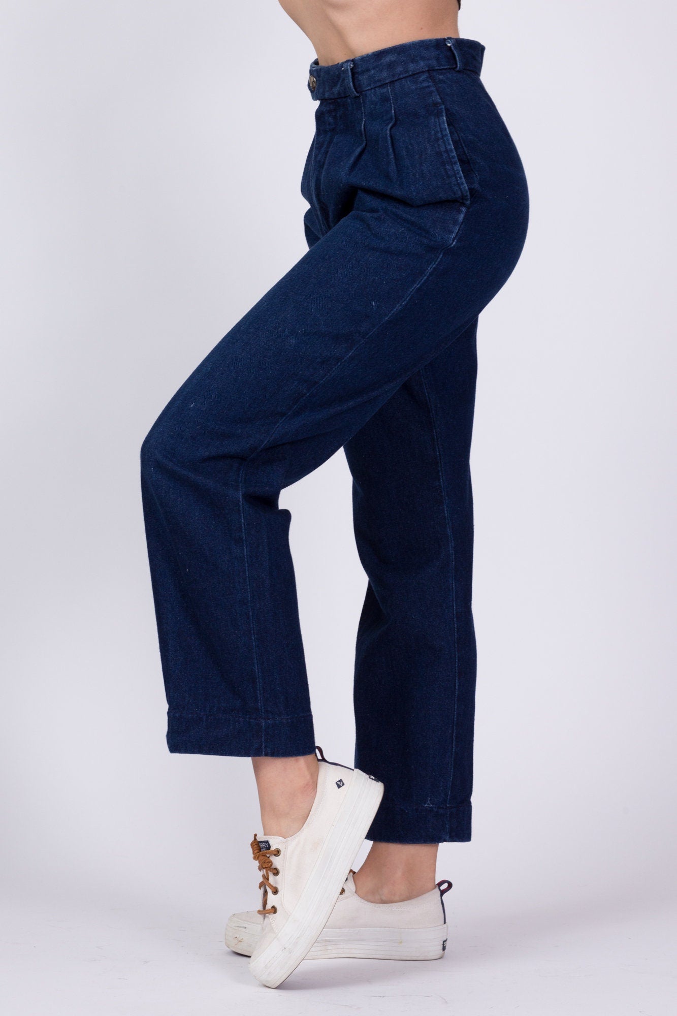 90s Liz Claiborne Dark Wash Pleated Petite Mom Jeans - Extra Small, 24" 