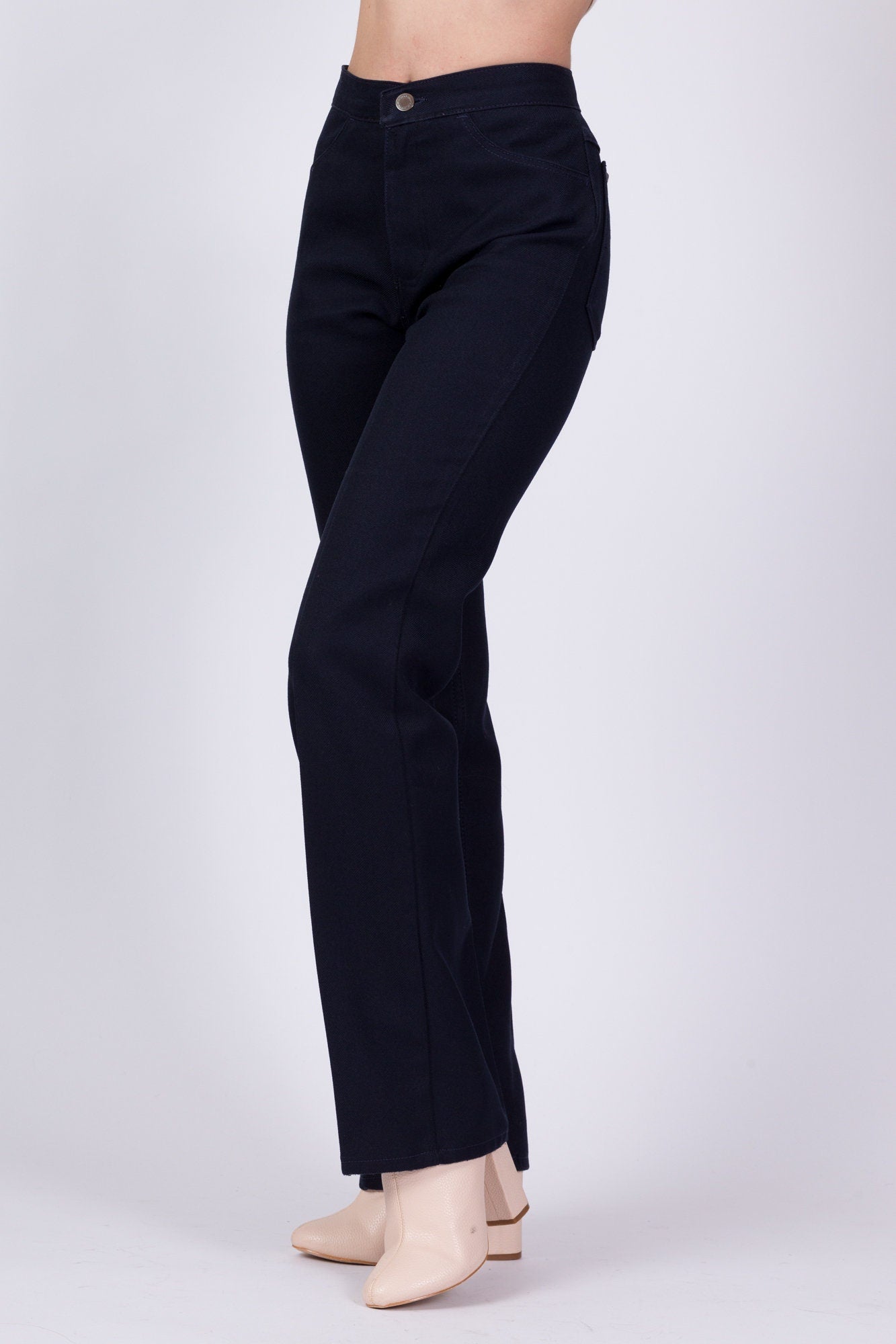 70s Wrangler Midnight Blue Trousers - Men's XS, Women's Small 