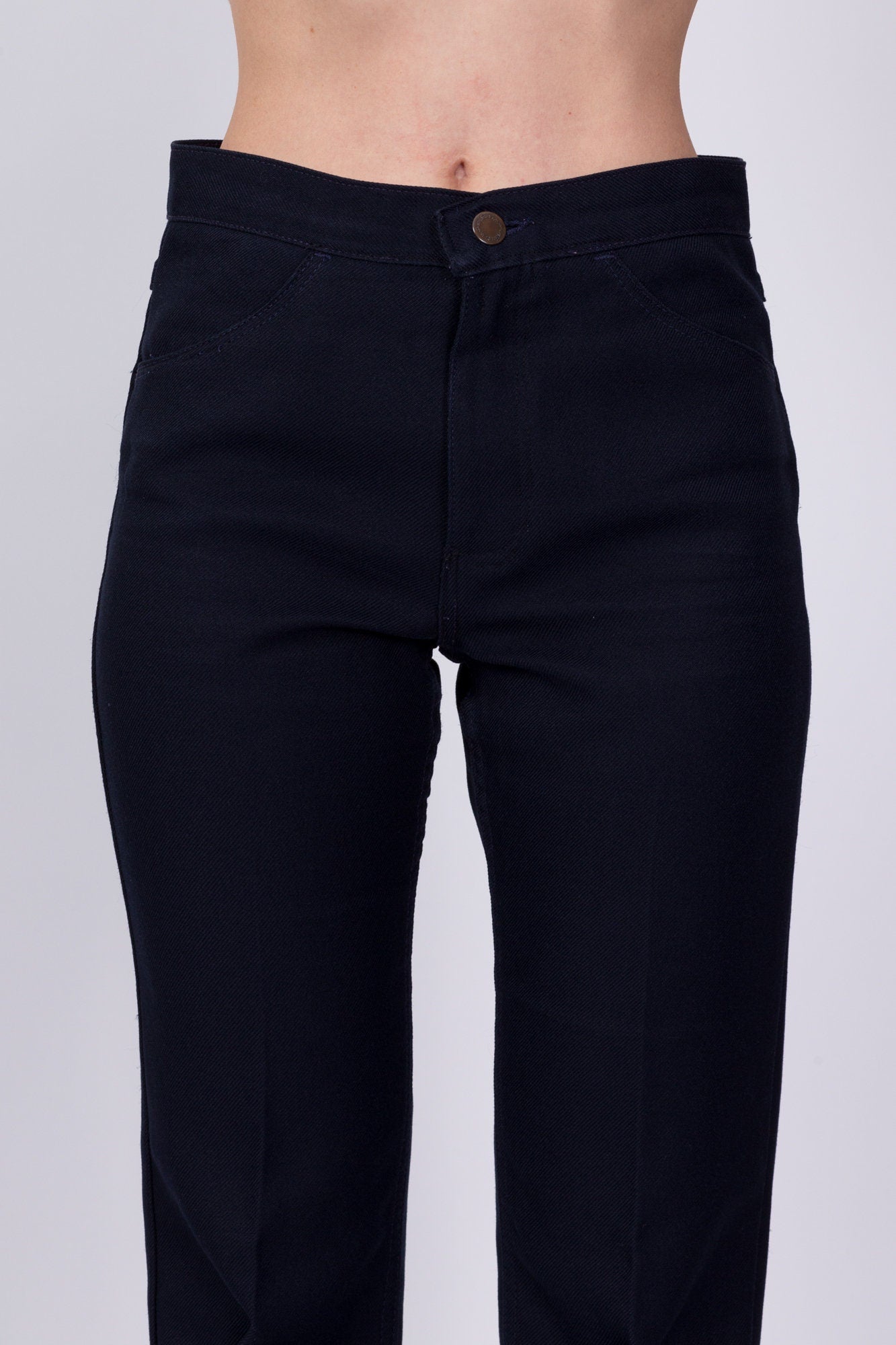 70s Wrangler Midnight Blue Trousers - Men's XS, Women's Small 