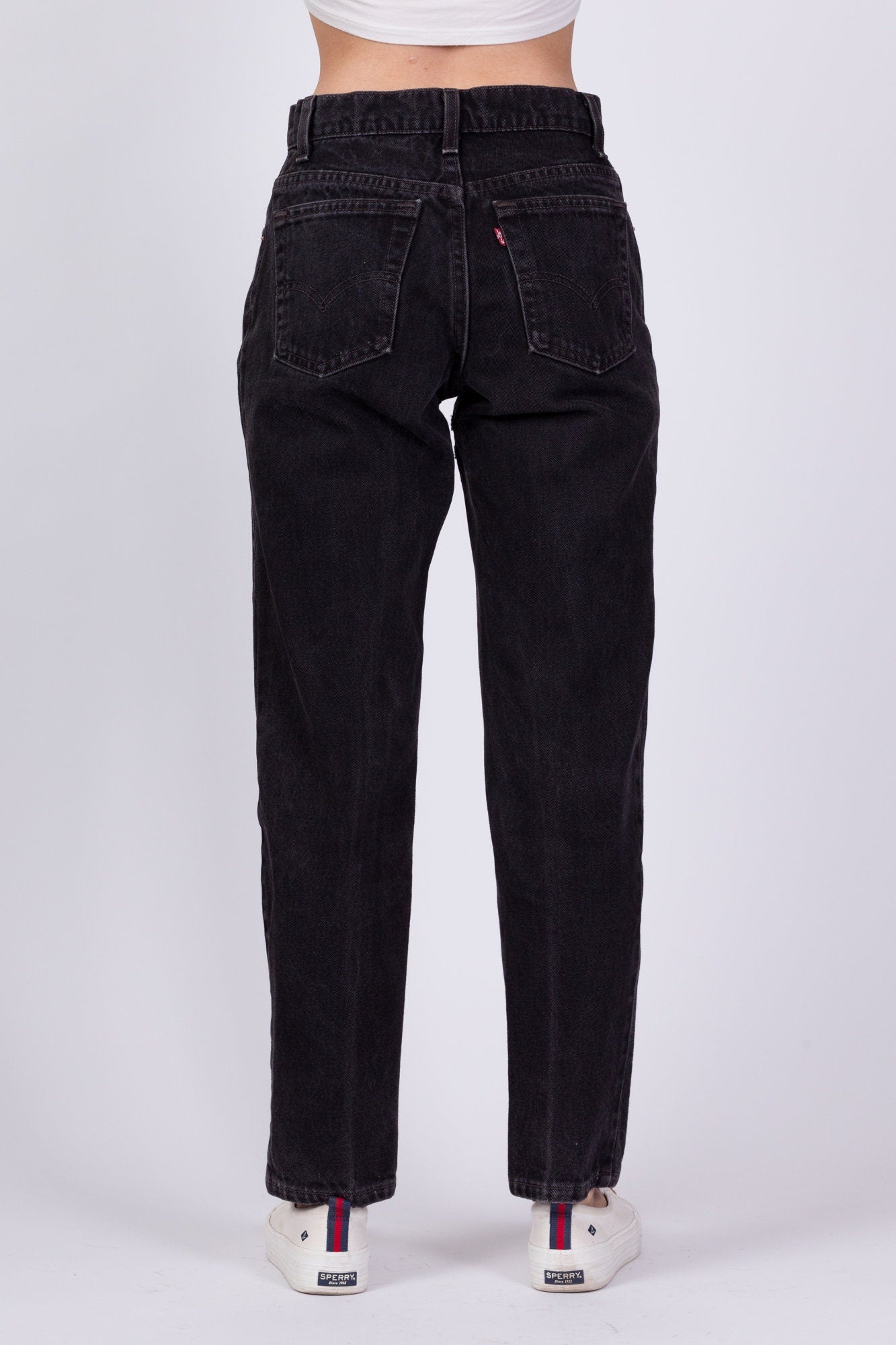 Vintage Levi's Black Mom Jeans - Small, 26" 