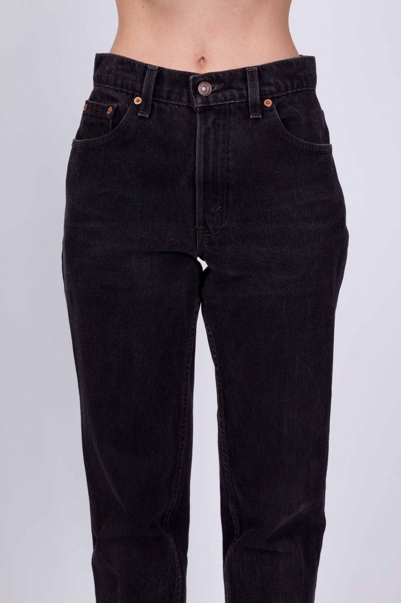 Vintage Levi's Black Mom Jeans - Small, 26" 