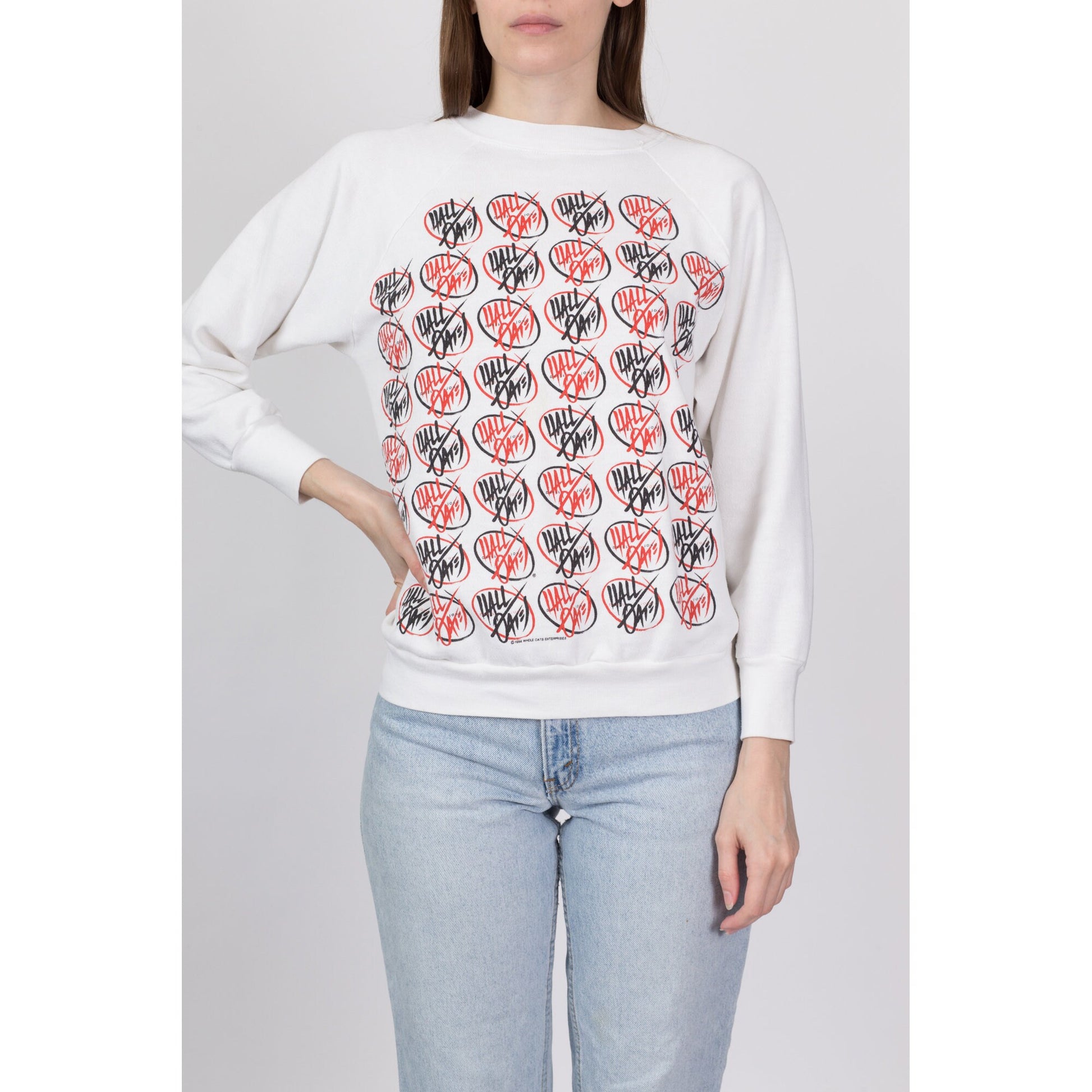 1984 Hall And Oates Big Bam Boom Tour Sweatshirt - Men's Small, Women's Medium 