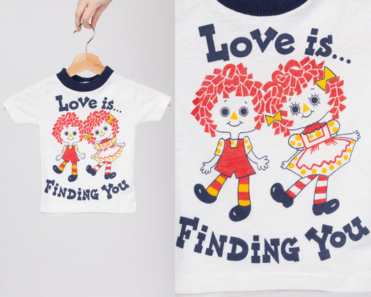 Vintage Raggedy Ann & Andy Ringer Tee - 3T 