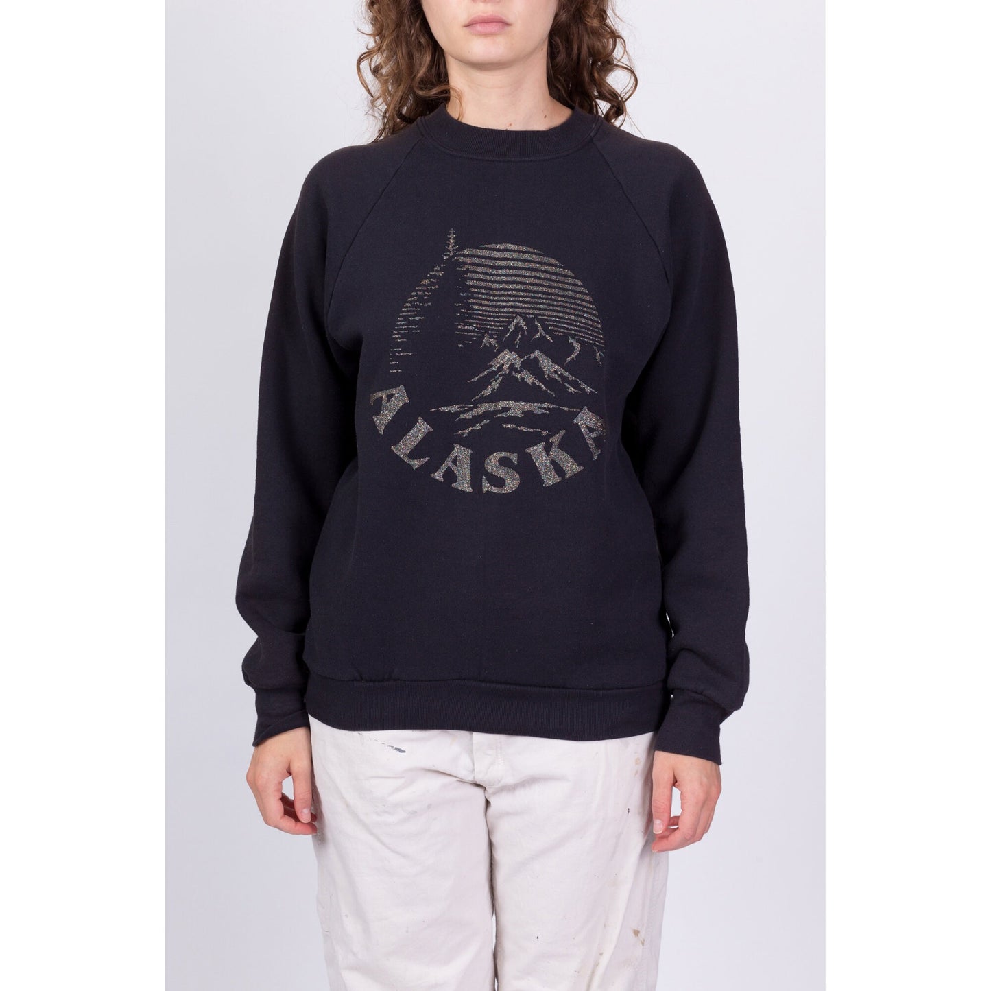 80s Alaska Raglan Sweatshirt - Men's Medium, Women's Large 