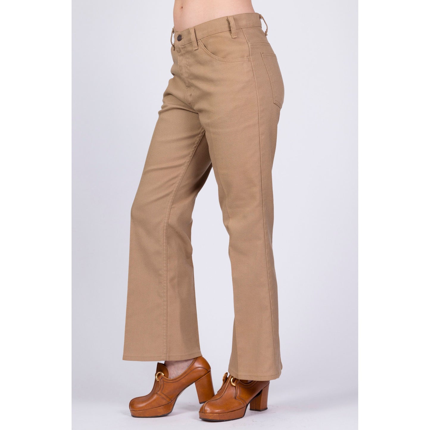 70s Levi's Sta-Prest Tan Trousers - Men's Medium, 33" 