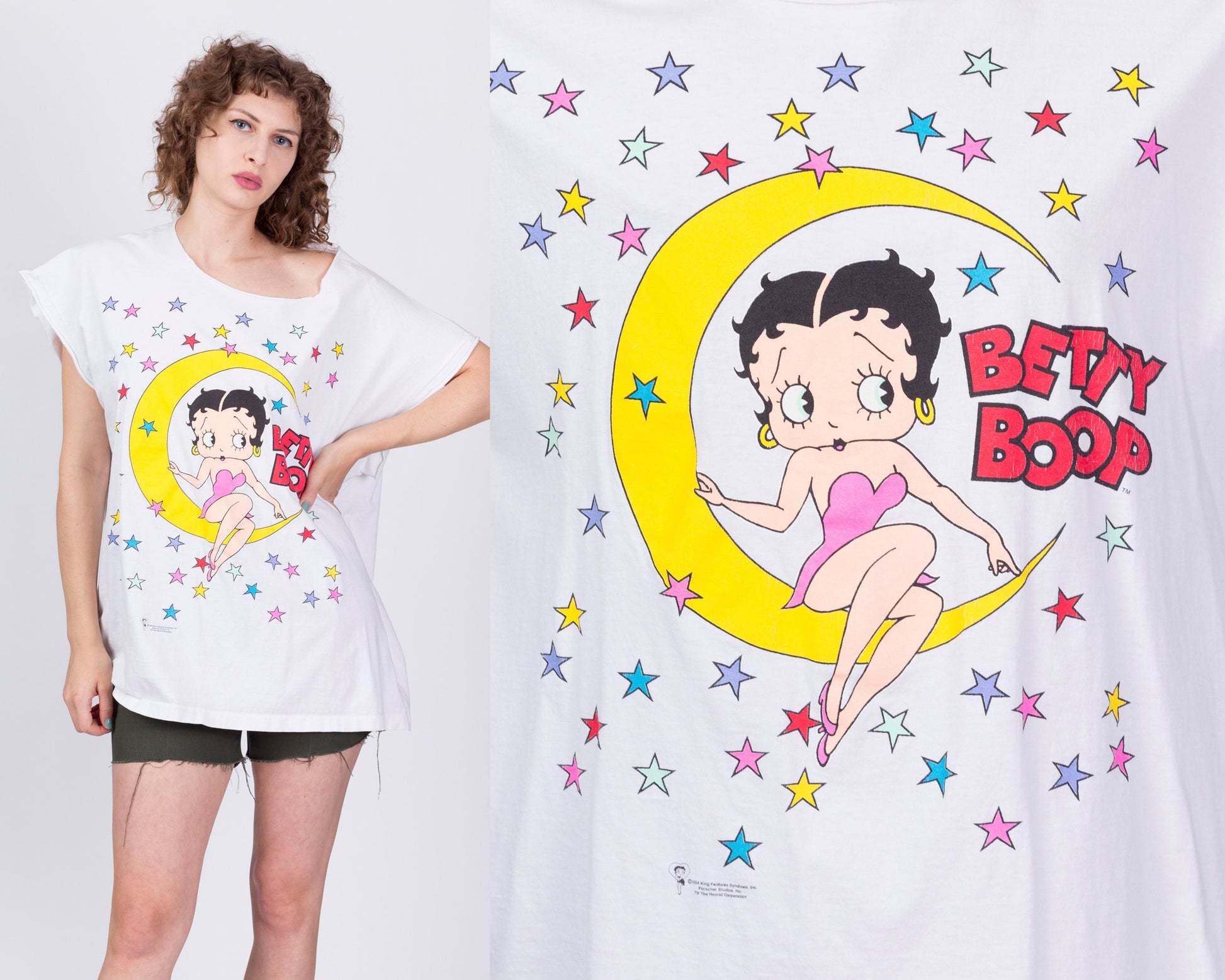 90s Betty Boop Moon & Stars Tank - One Size 
