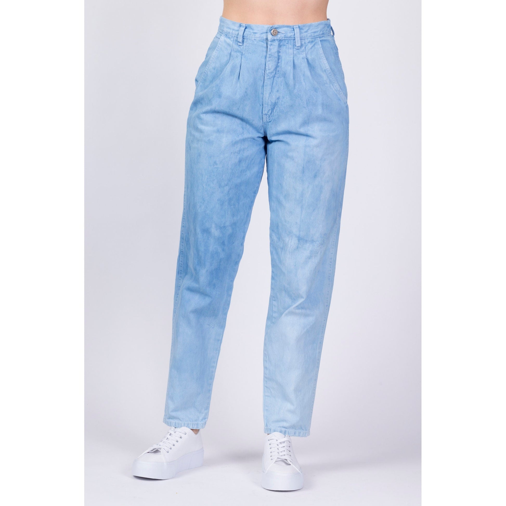 90s Bill Blass Indigo Dyed Denim Jeans - Small, 26"-27" 