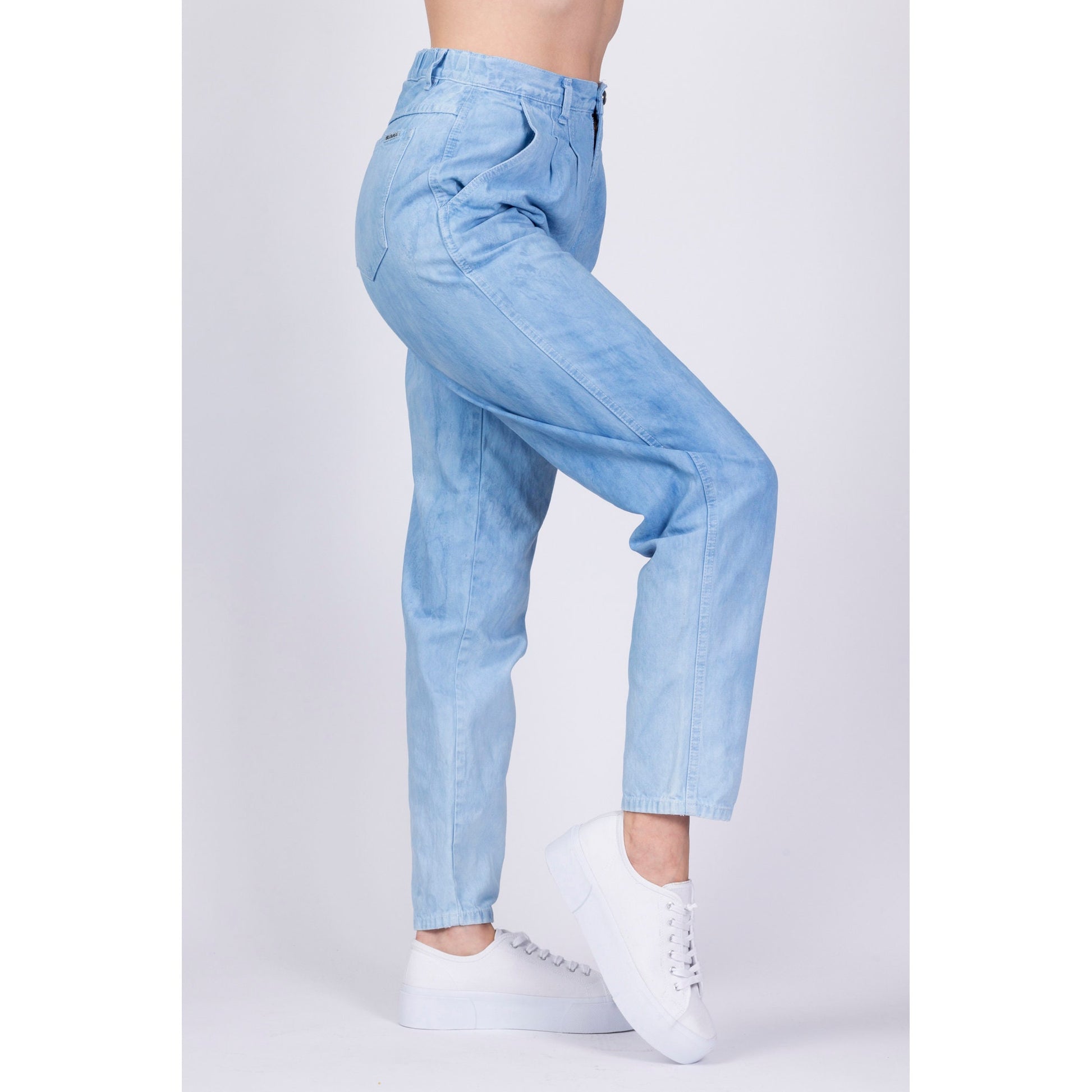 90s Bill Blass Indigo Dyed Denim Jeans - Small, 26"-27" 
