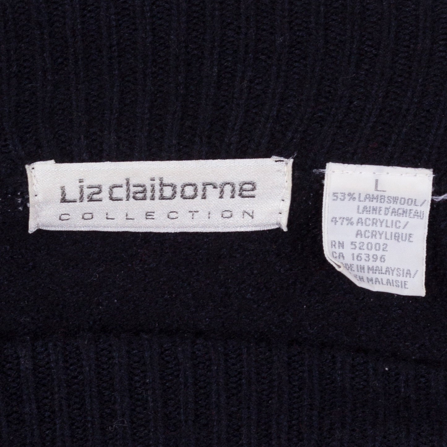 80s Mondrian Lambswool Knit Cropped Sweater - Petite Small 