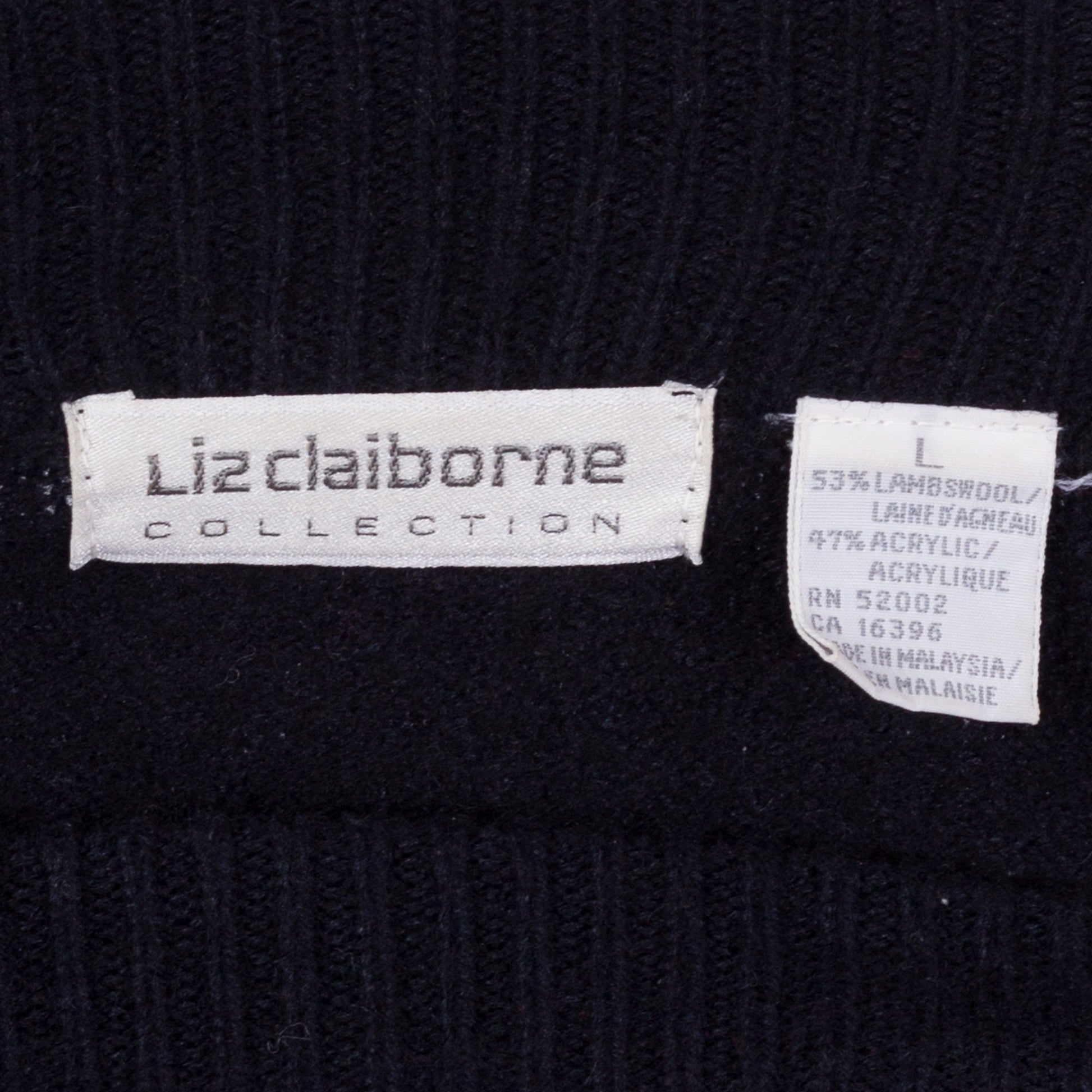 80s Mondrian Lambswool Knit Cropped Sweater - Petite Small 