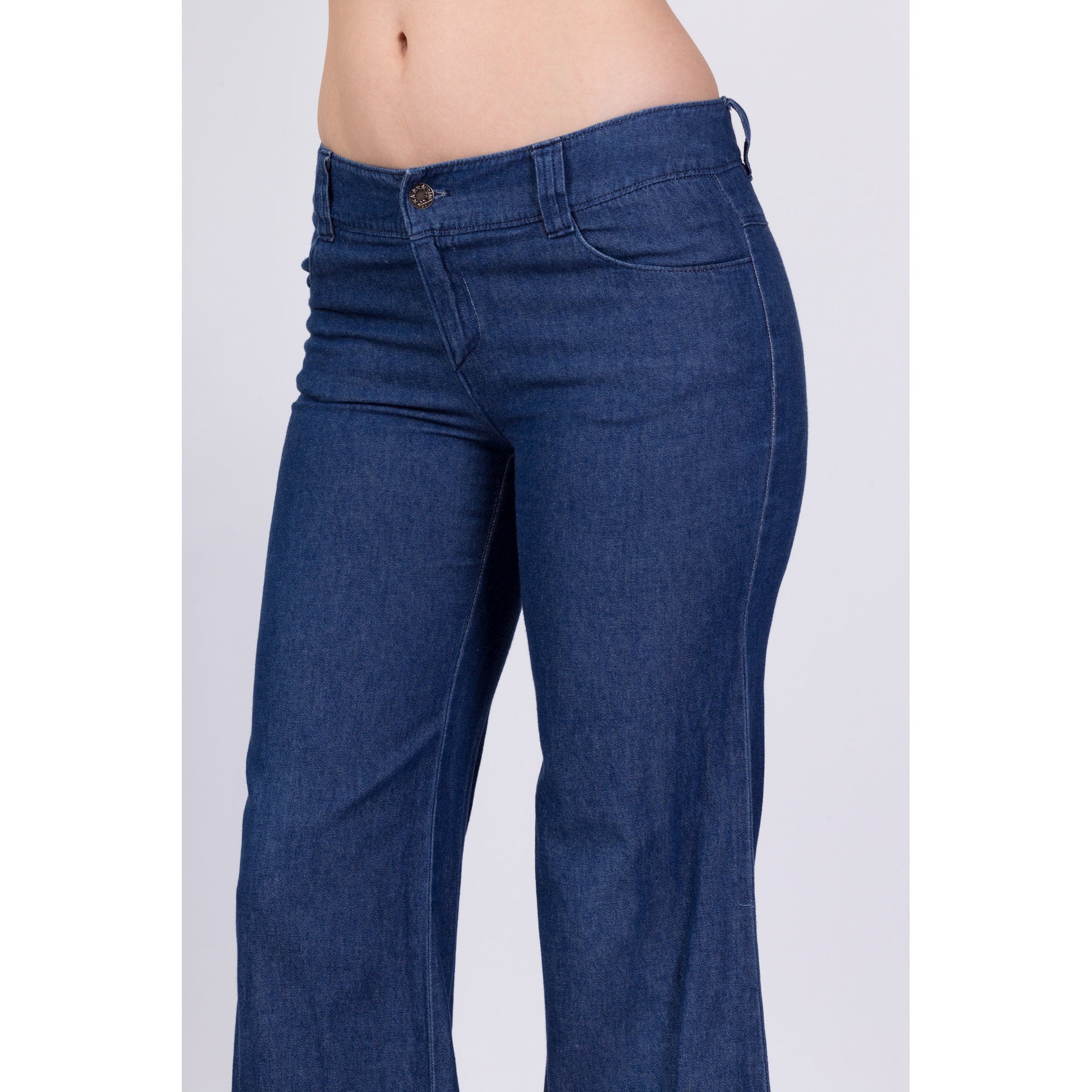 Vintage Low Rise Bell Bottom Jeans - Small 