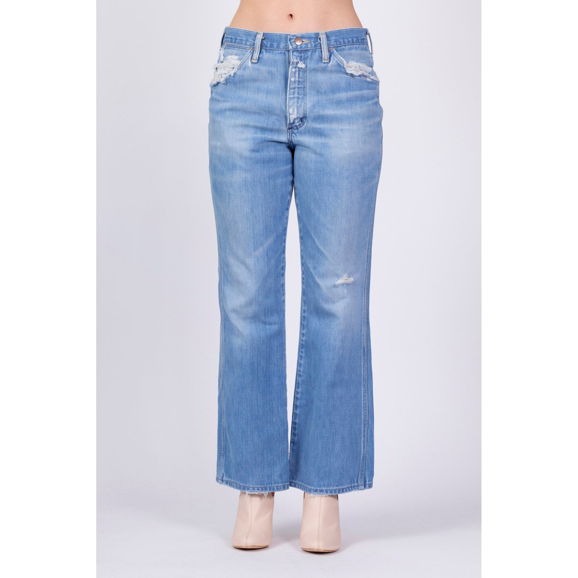70s Wrangler Bootcut Jeans - Men's Small, Women's Medium, 31" Waist 