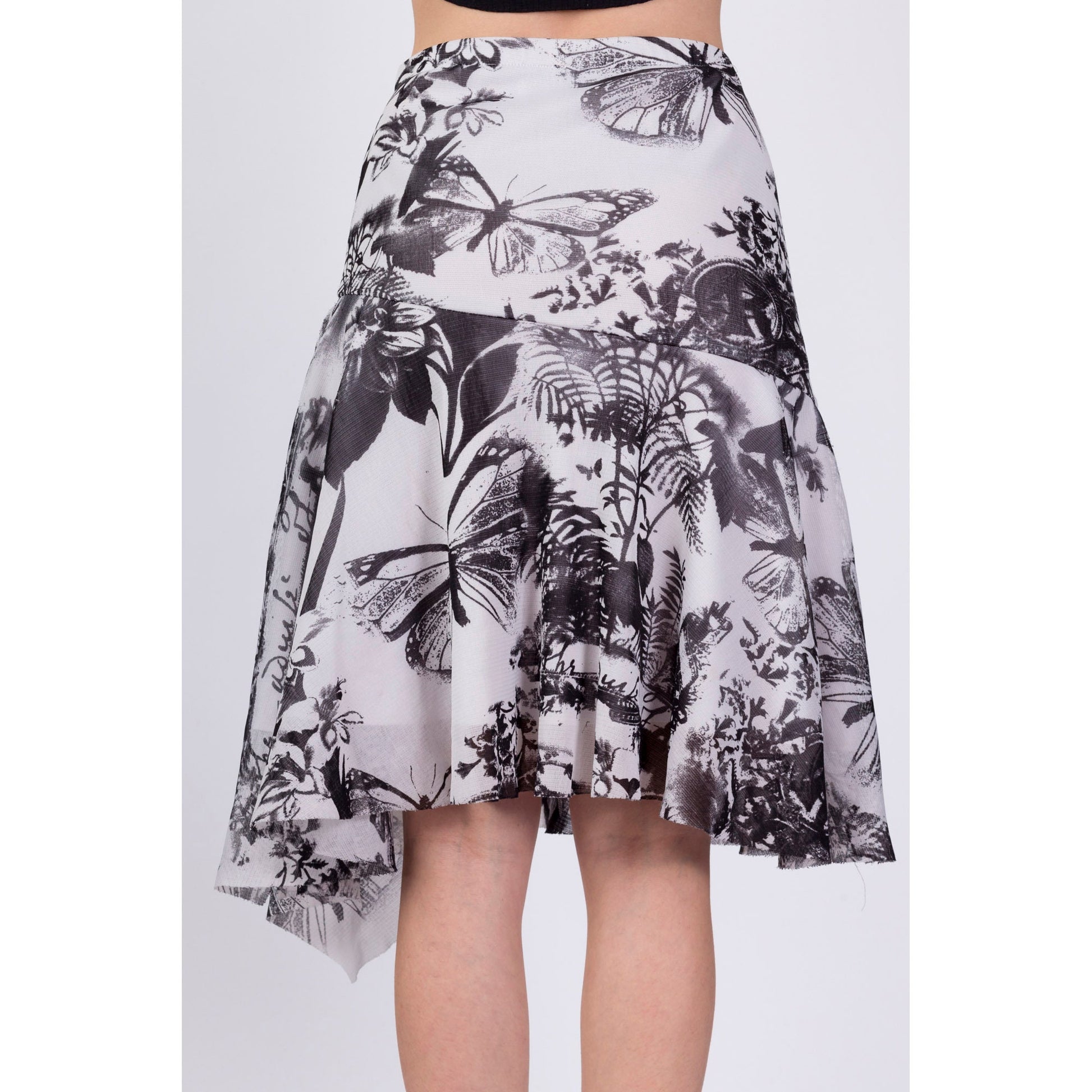 90s Joseph Ribkoff Lithograph Print Skirt - Medium, 27"-30" 
