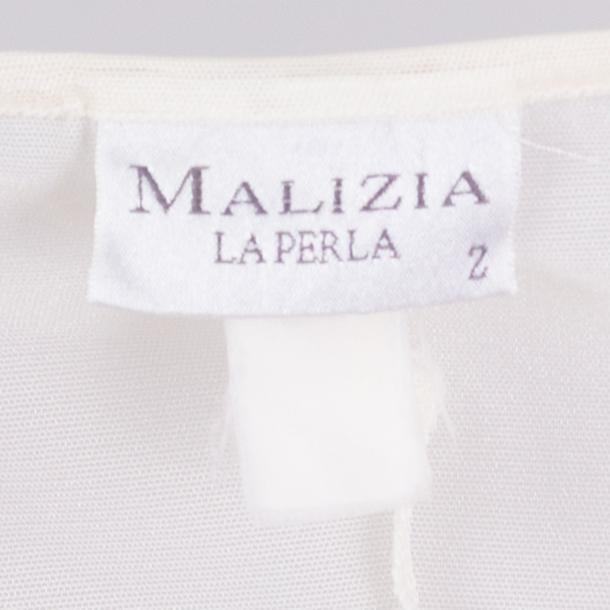 Vintage La Perla Sheer White Floral Slip Dress - Small 
