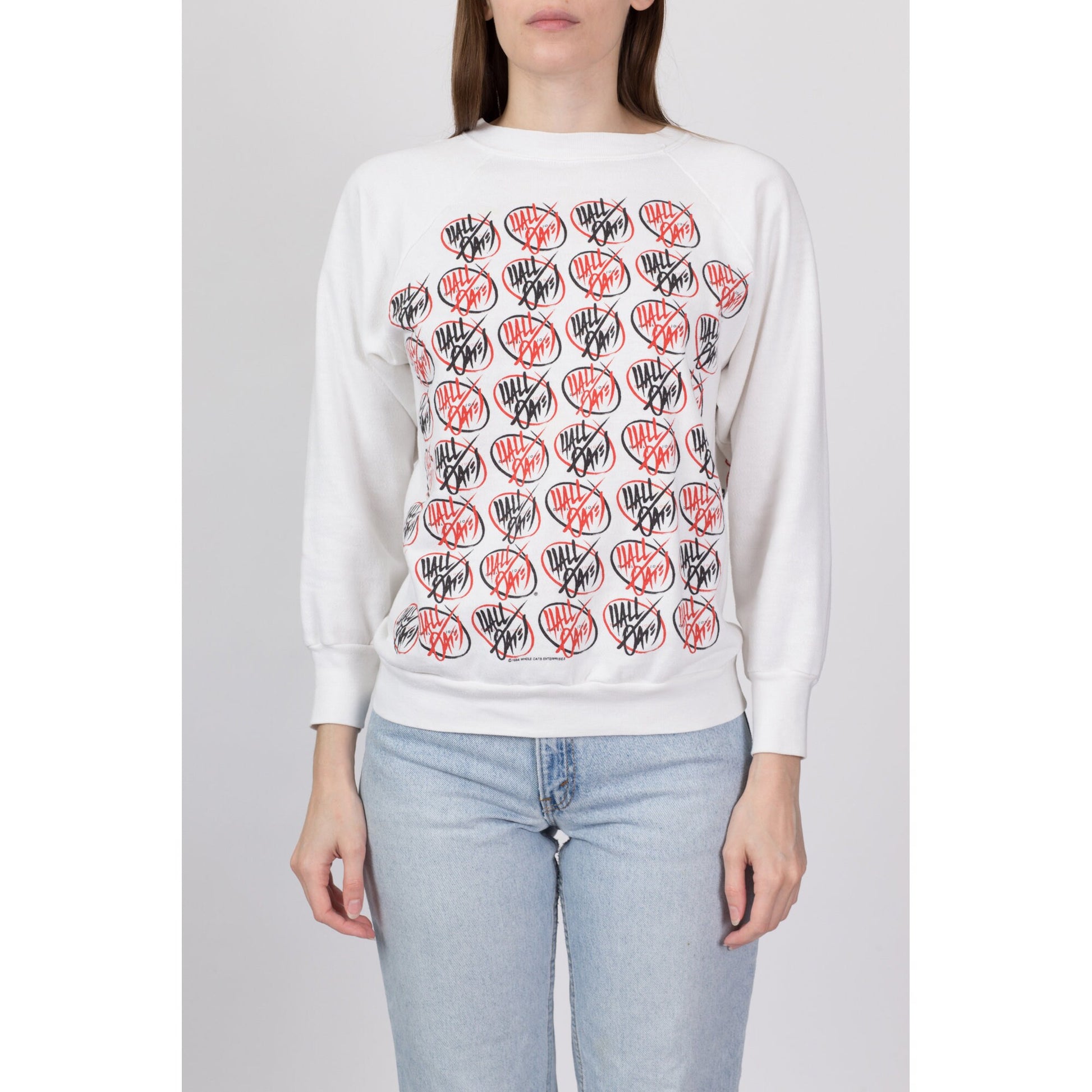 1984 Hall And Oates Big Bam Boom Tour Sweatshirt - Men's Small, Women's Medium 