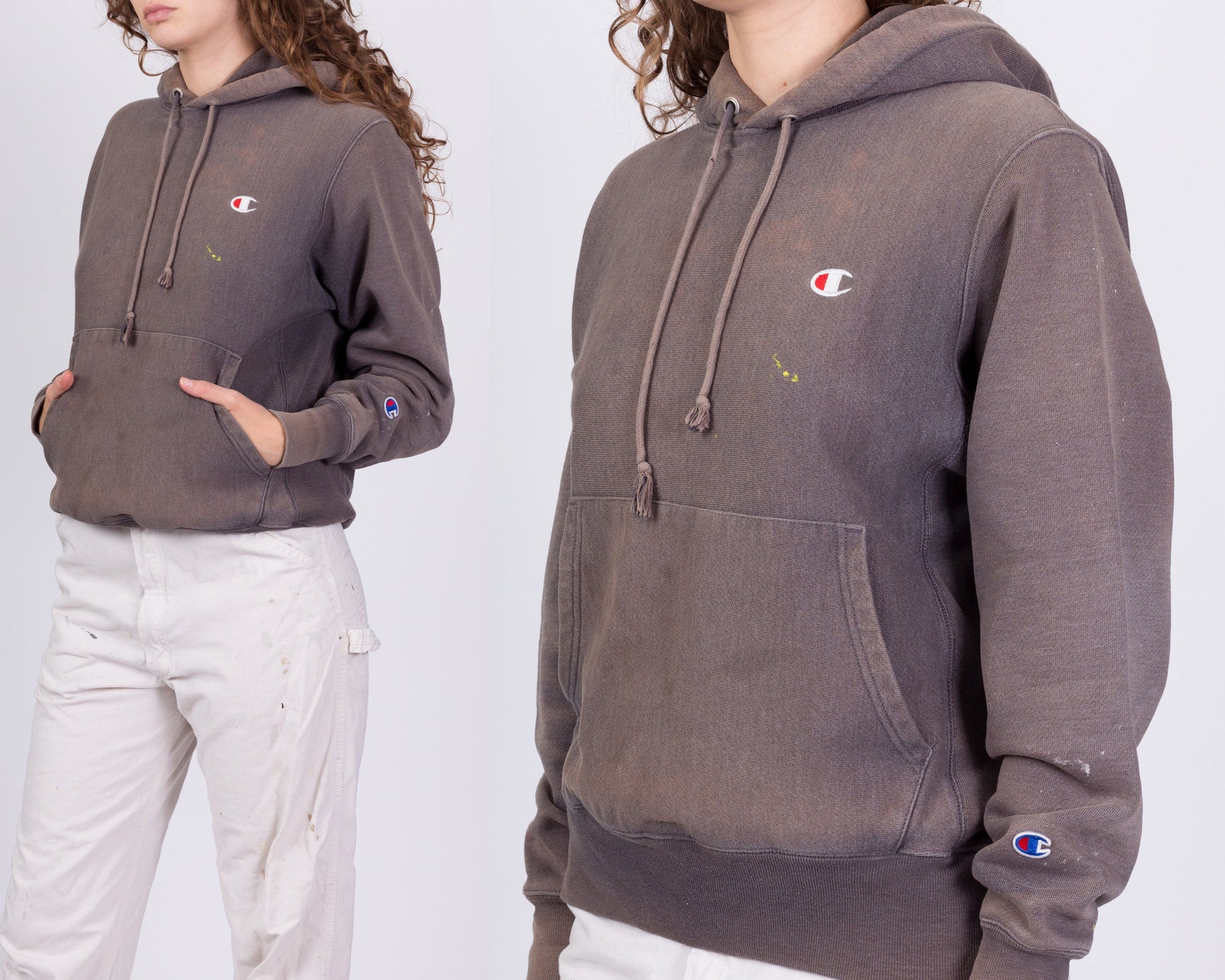 Champion Reverse Weave Faded Hoodie - Unisex Small – Flying Apple Vintage