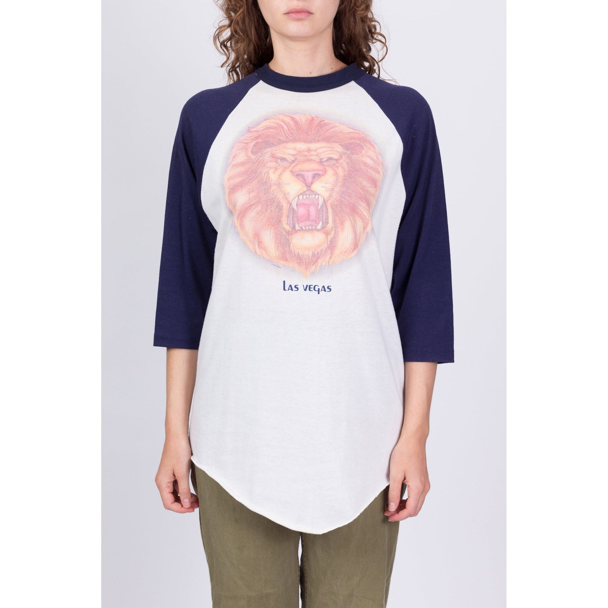 70s 80s Las Vegas Lion T Shirt - Unisex Large 