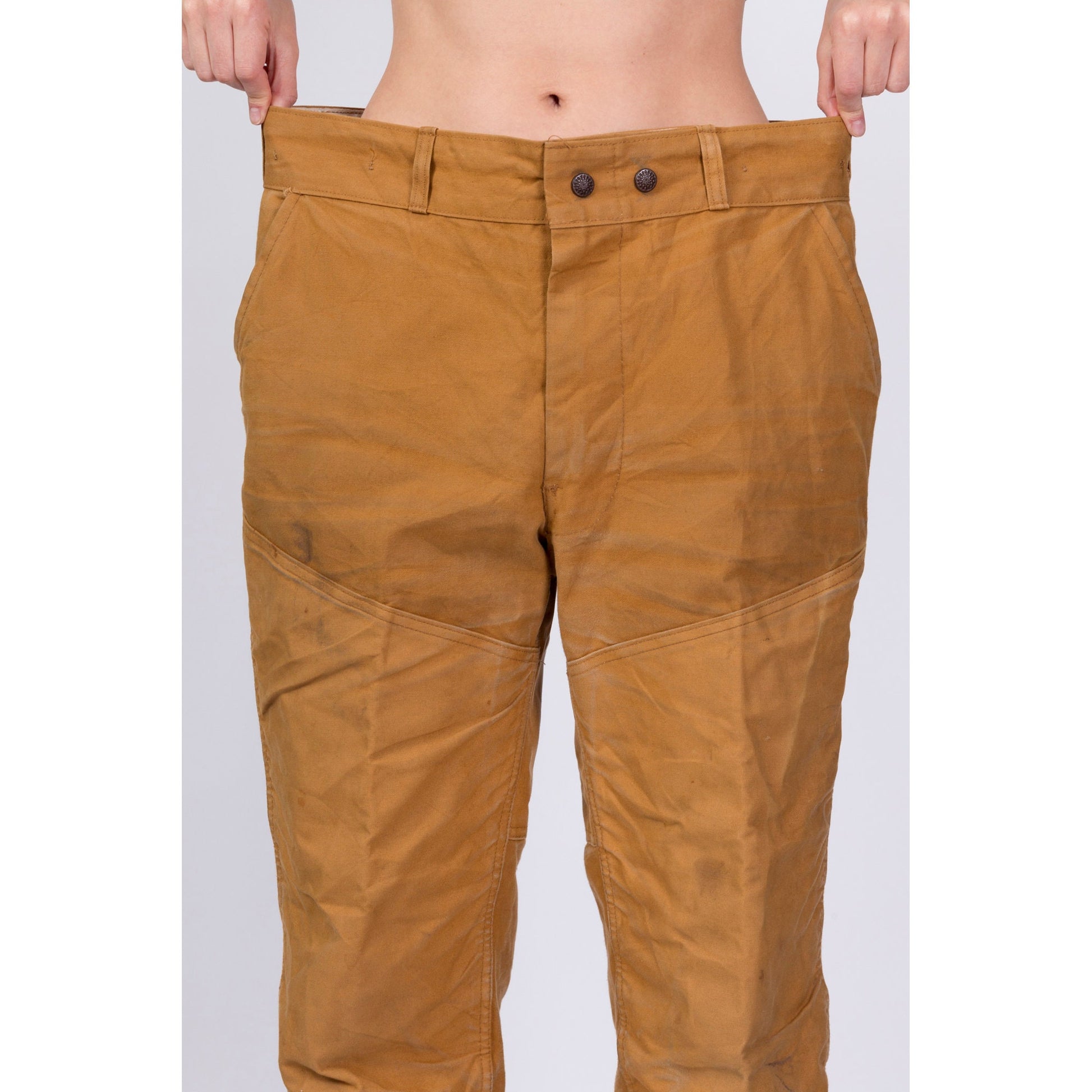 60s 70s Redhead Duck Canvas Hunting Pants - Men's Large, 36" 