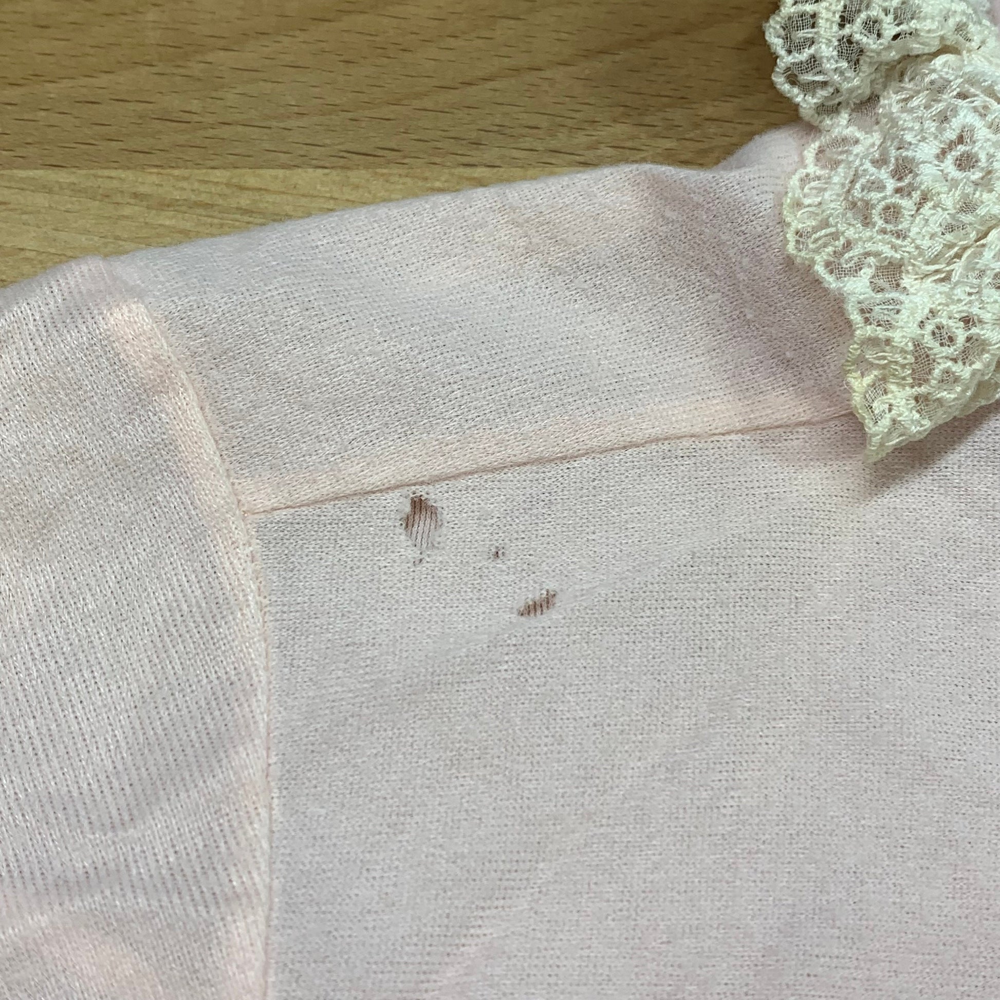 1950s Baby Pink Bed Jacket - Small 