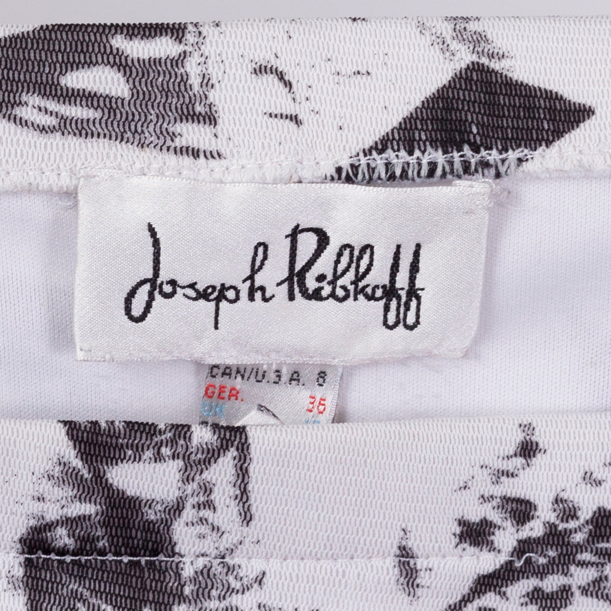 90s Joseph Ribkoff Lithograph Print Skirt - Medium, 27"-30" 