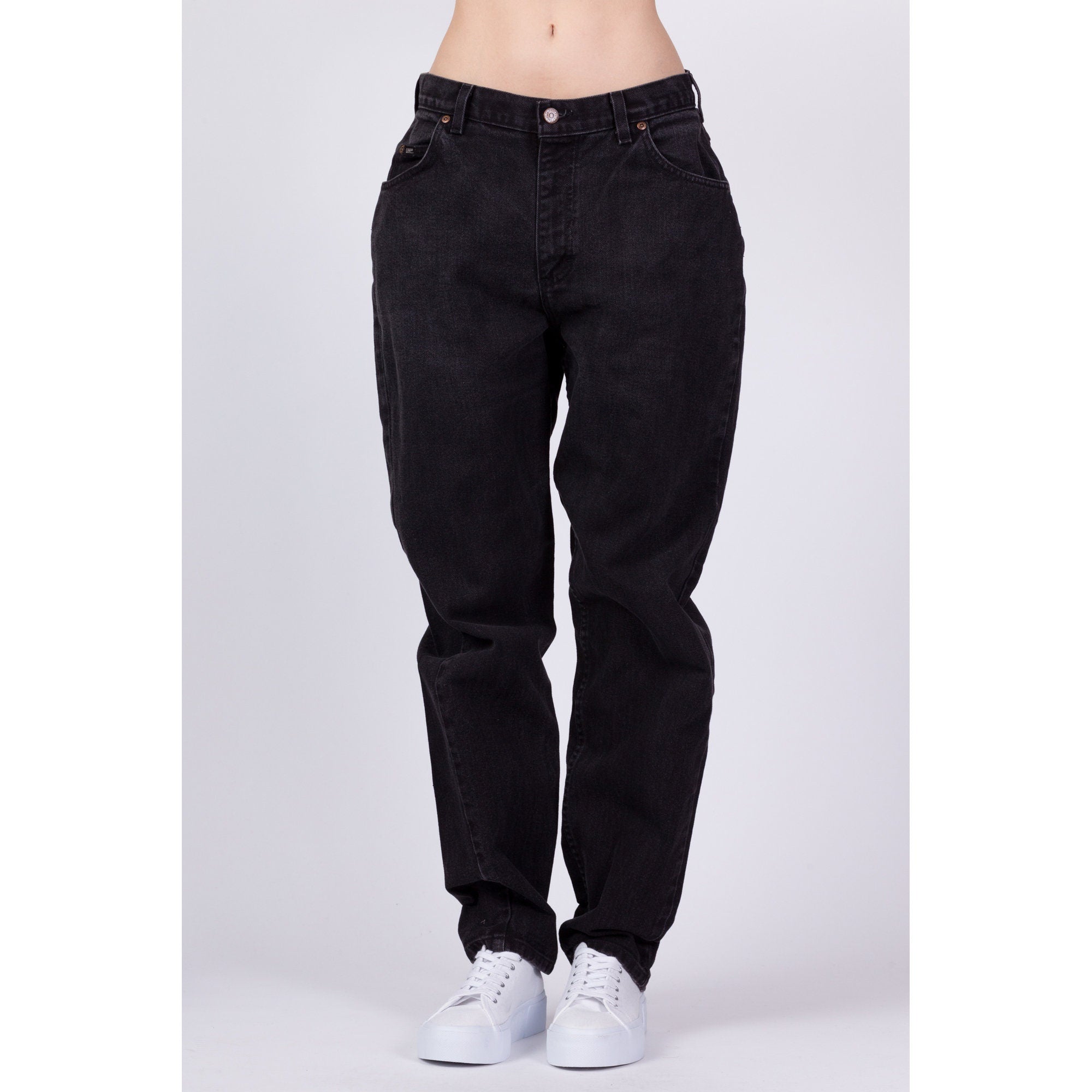 Lee black high waisted jeans hotsell