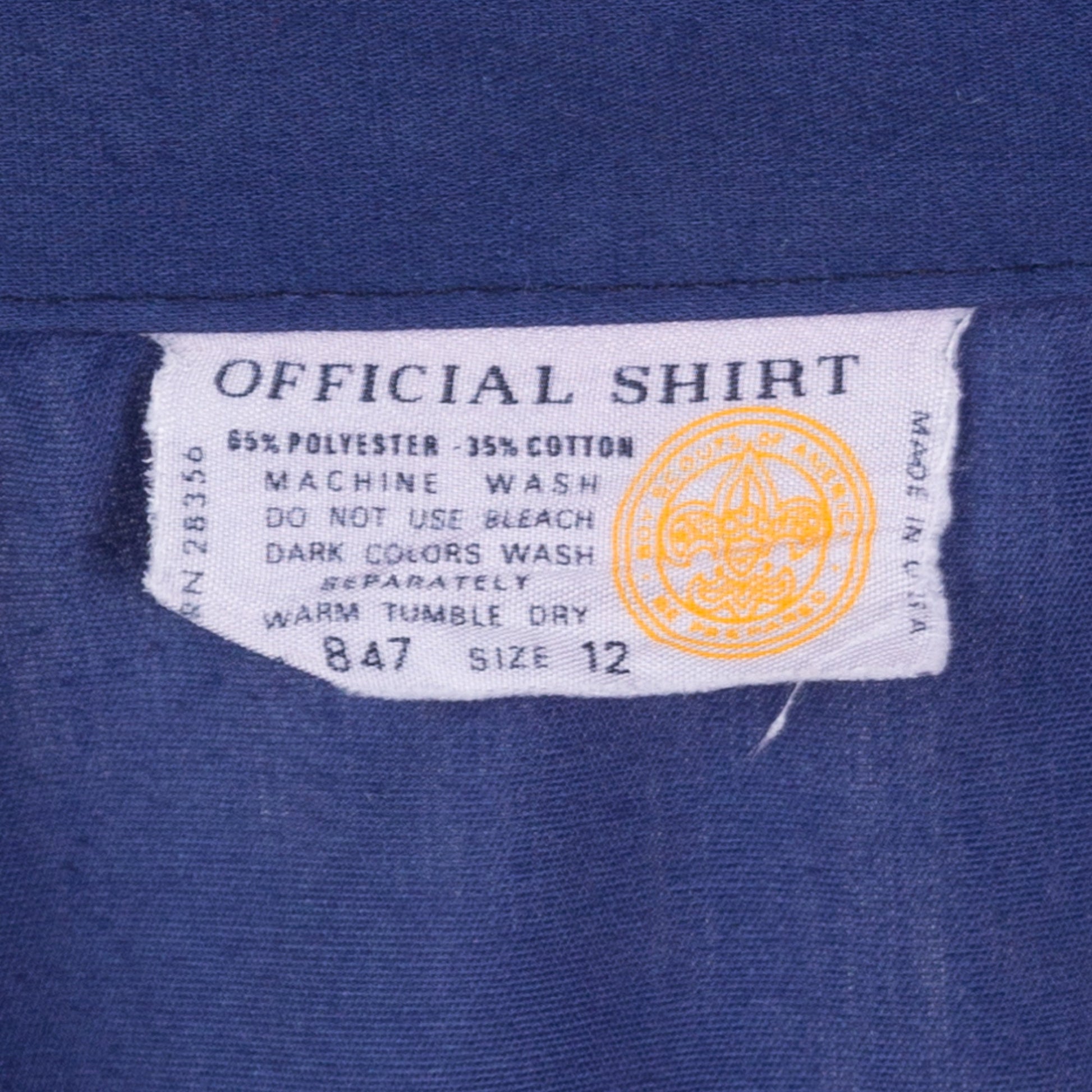 80s Boy Scouts Uniform Shirt - Petite XS 